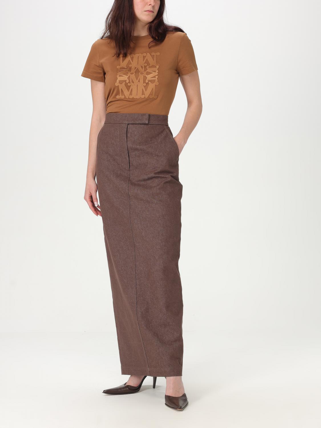 Max Mara Skirt Woman Brown MAX MARA