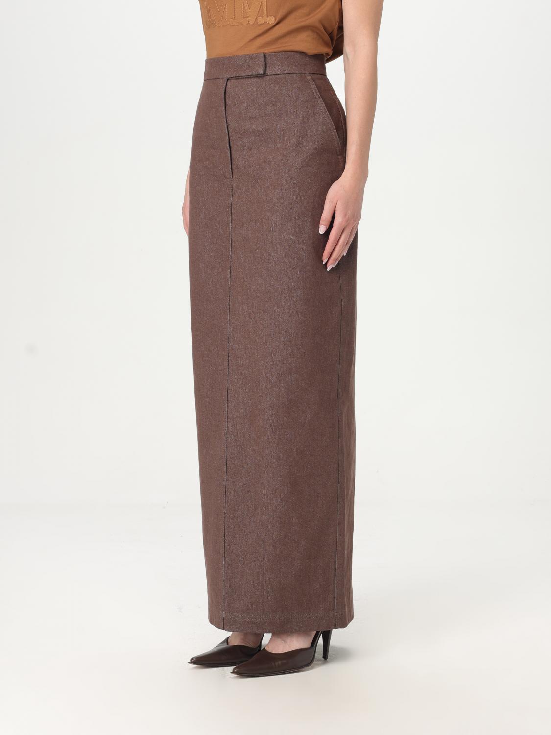 Max Mara Skirt Woman Brown MAX MARA