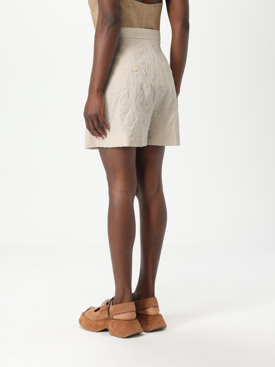 Max Mara Shorts Woman Beige MAX MARA
