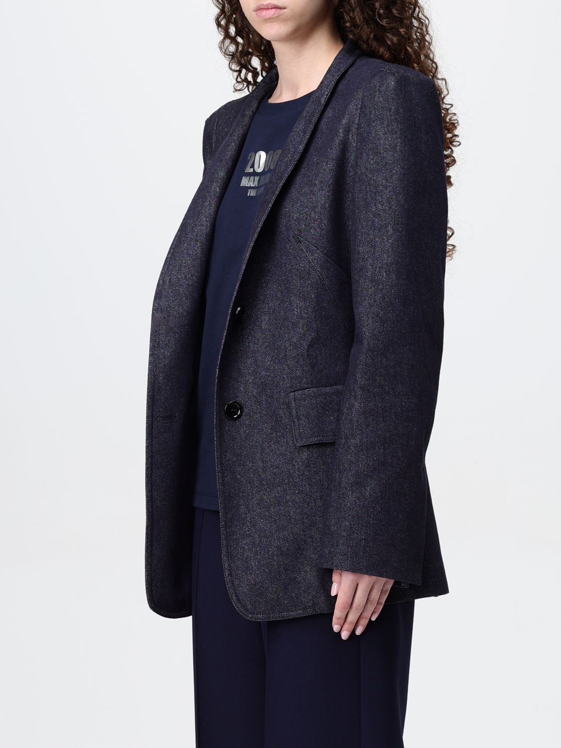 Max Mara Jacket Woman Blue MAX MARA