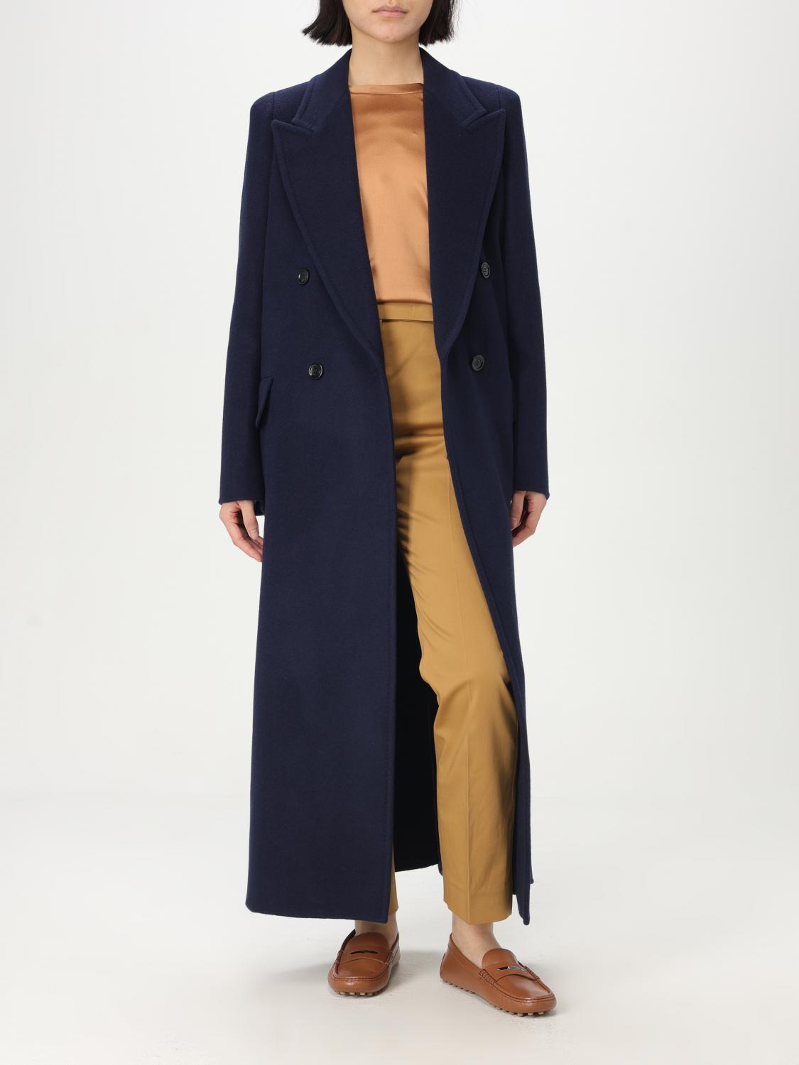 Max Mara Coat Woman Blue MAX MARA
