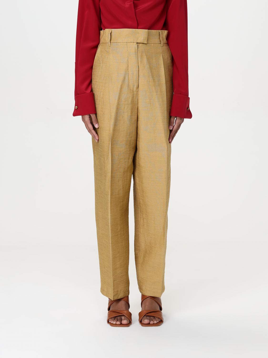 Max Mara Pants Woman Gold MAX MARA