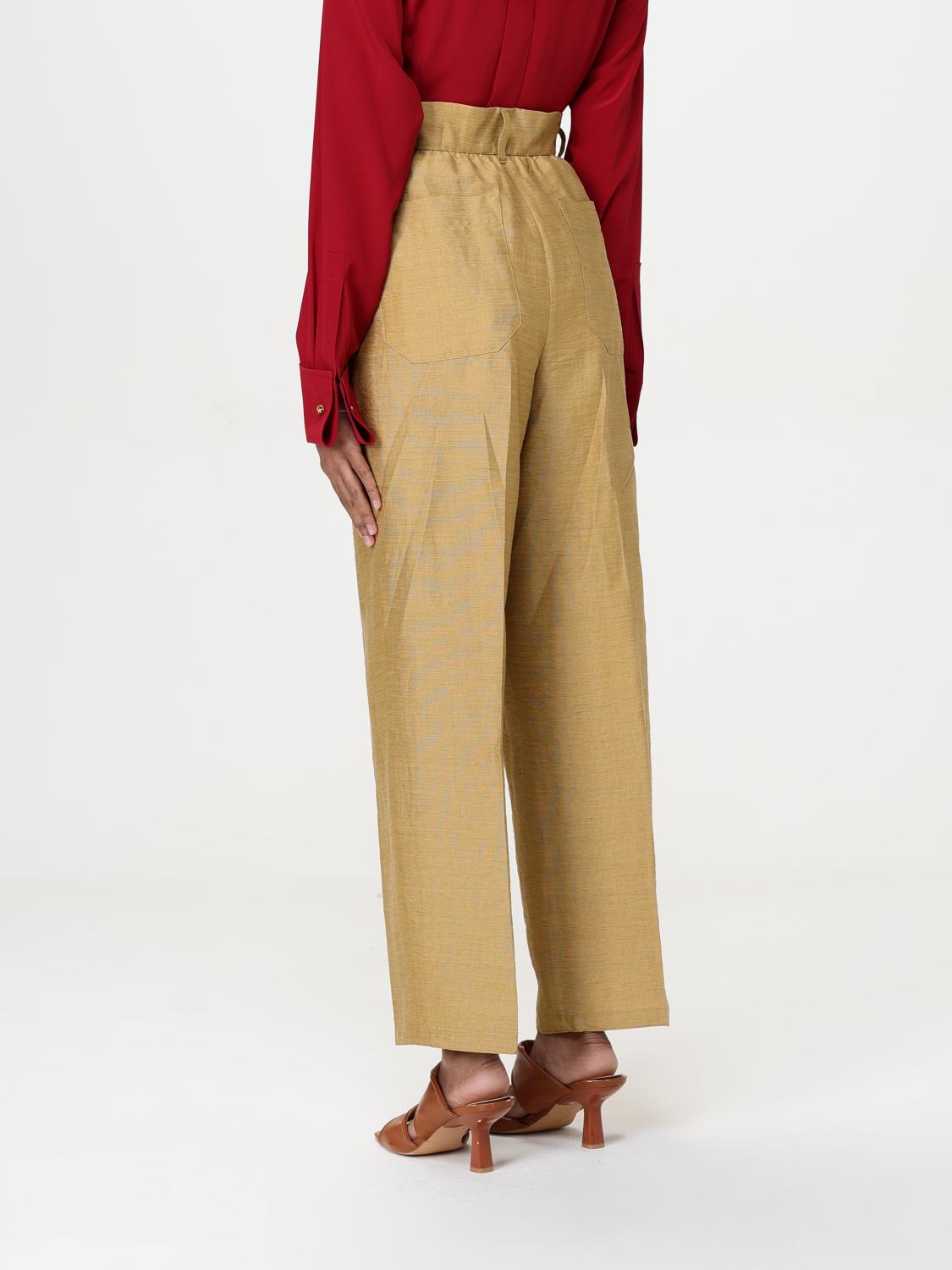 Max Mara Pants Woman Gold MAX MARA