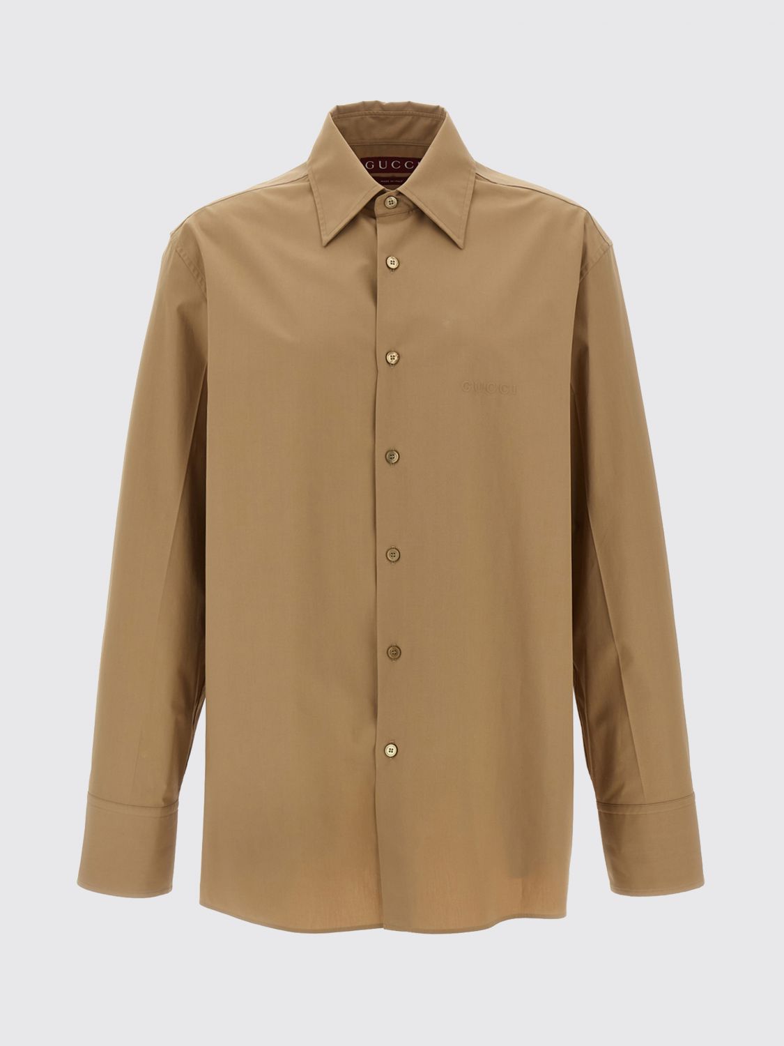 Gucci Shirt Men Beige GUCCI