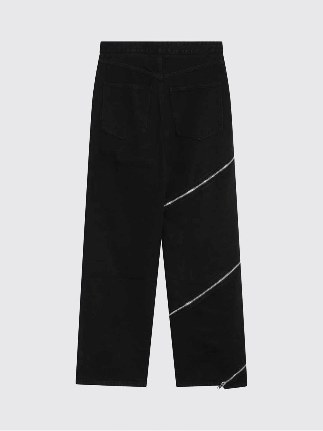 AlaiA Women Spiral Denim Jeans With Zip Alaia ALAIA