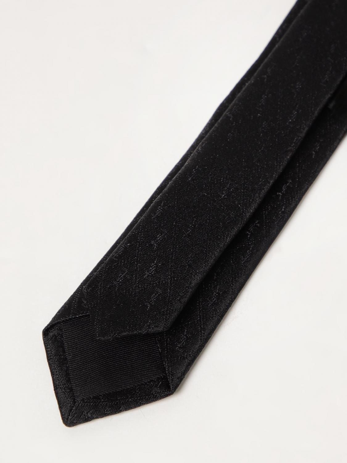 Saint Laurent Tie Men Black SAINT LAURENT