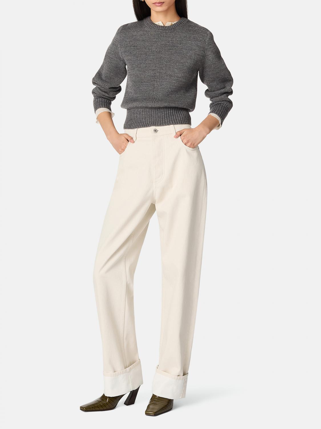 Bottega Veneta Jeans Woman Yellow Cream BOTTEGA VENETA