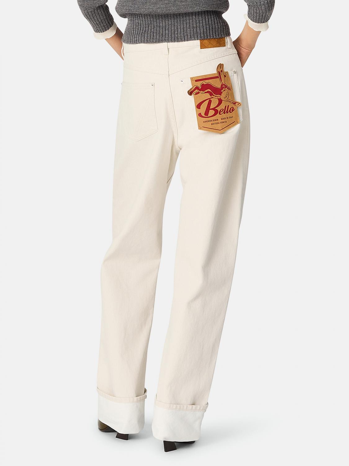 Bottega Veneta Jeans Woman Yellow Cream BOTTEGA VENETA