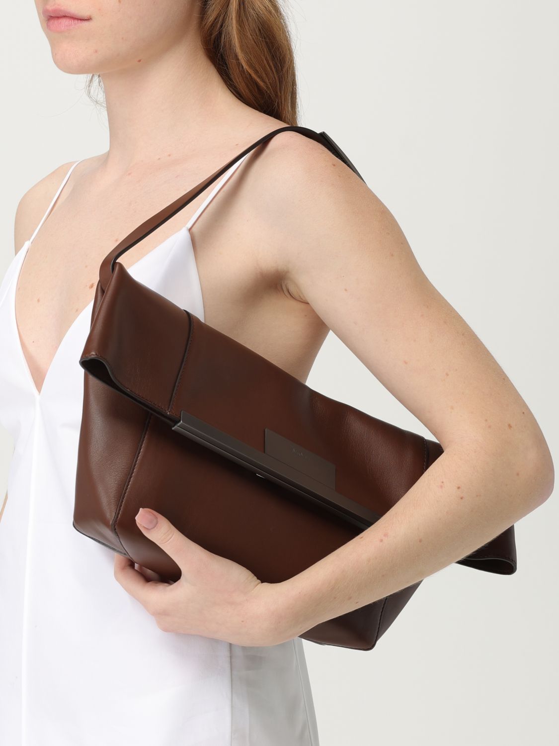 Max Mara Shoulder Bag Woman Brown MAX MARA