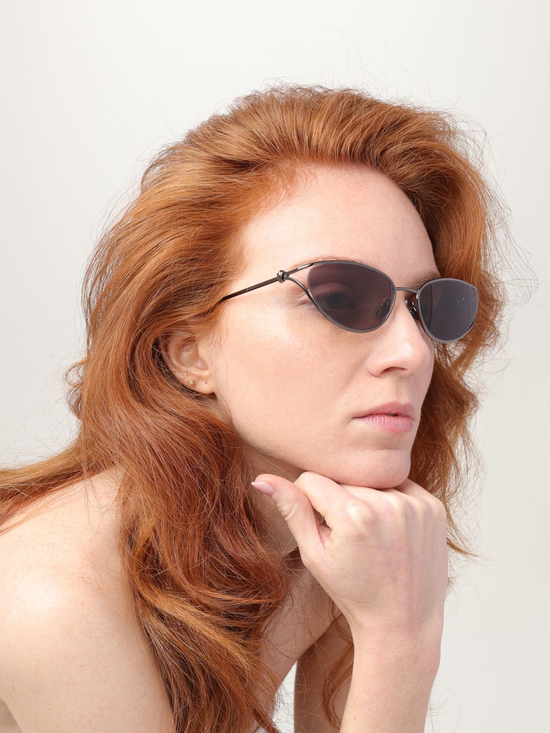 Bottega Veneta Sunglasses Woman Silver BOTTEGA VENETA