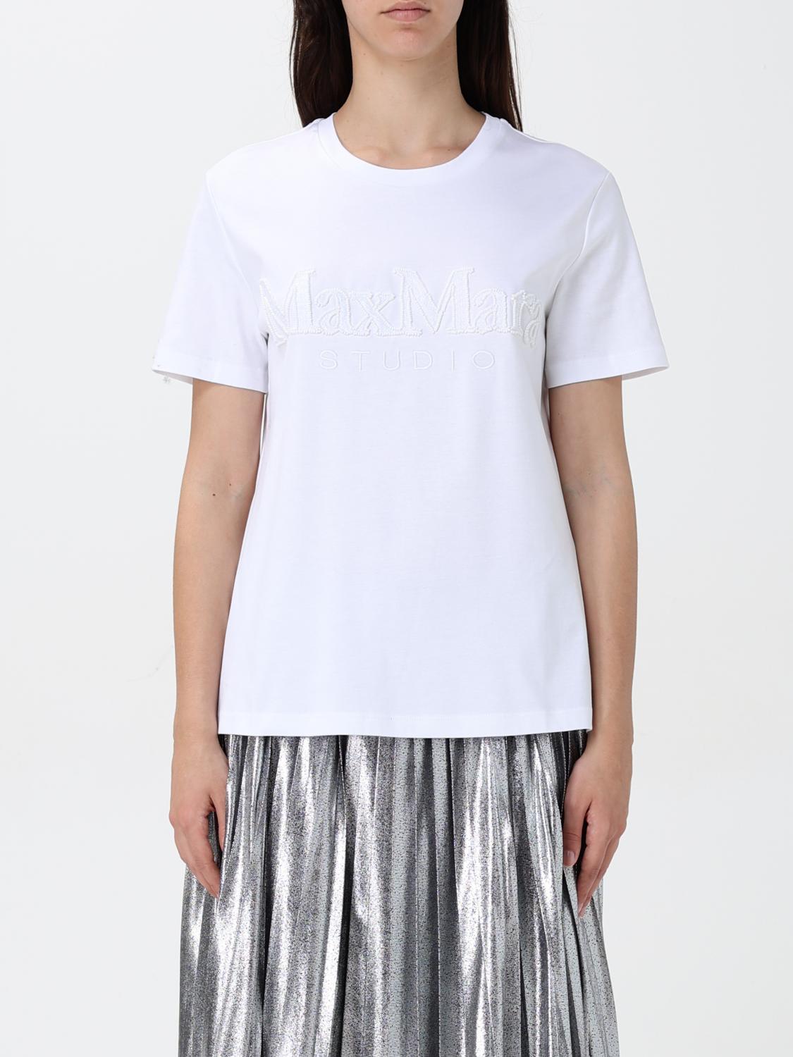 Max Mara Studio T-Shirt Woman White MAX MARA STUDIO