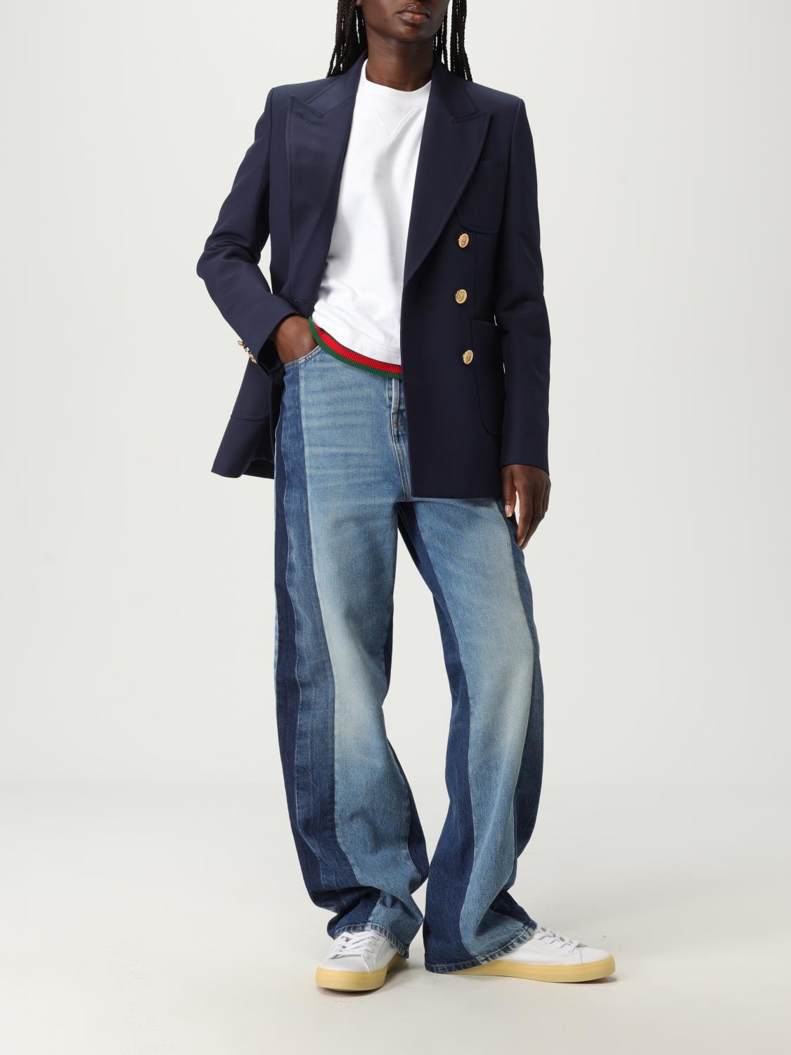 Gucci Jacket Woman Blue GUCCI