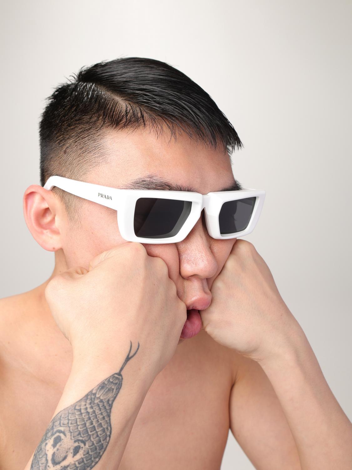 Prada Sunglasses Men White PRADA