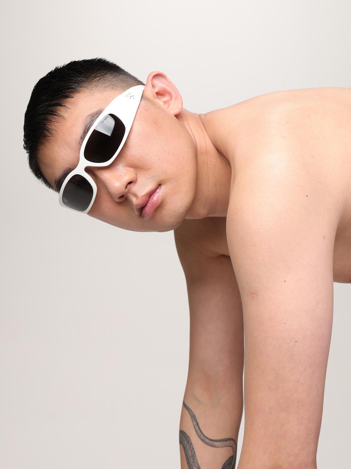 Prada Sunglasses Men White PRADA