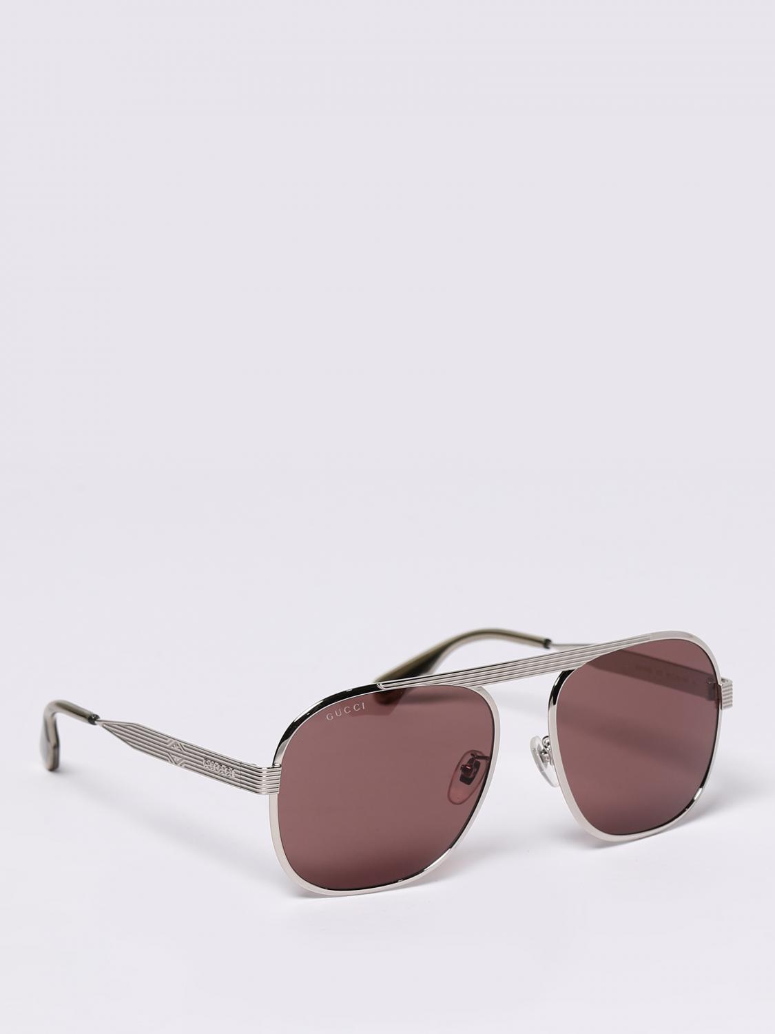 Gucci Sunglasses Men Silver GUCCI