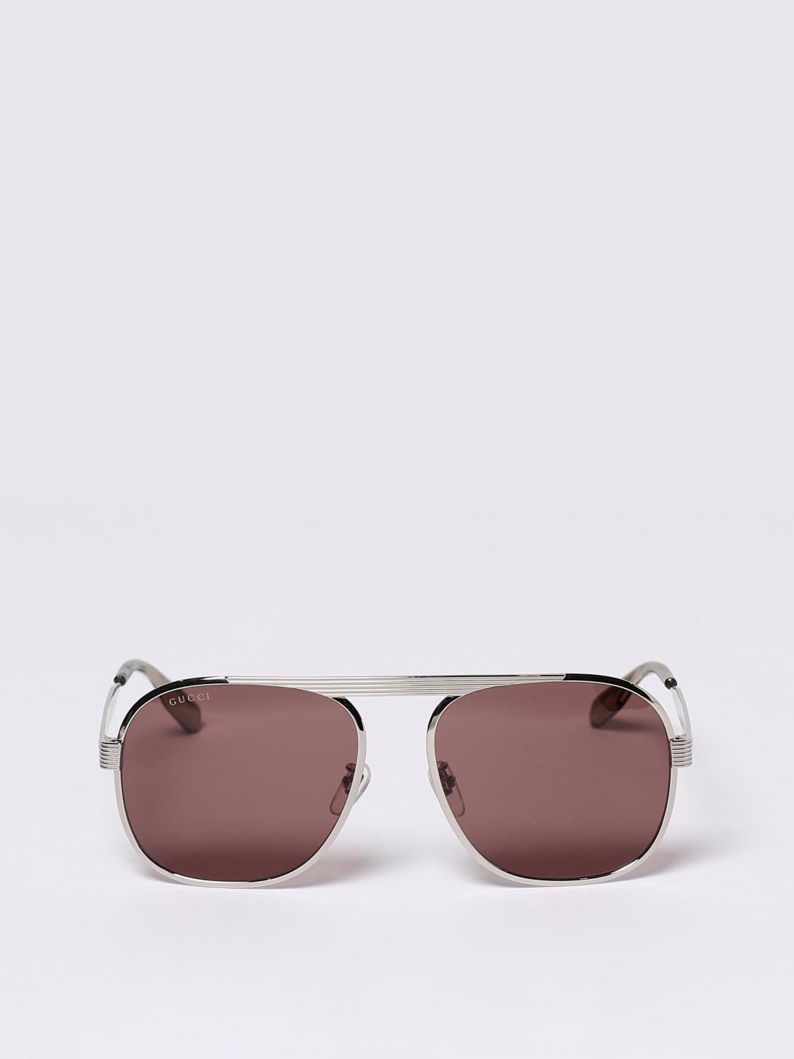 Gucci Sunglasses Men Silver GUCCI