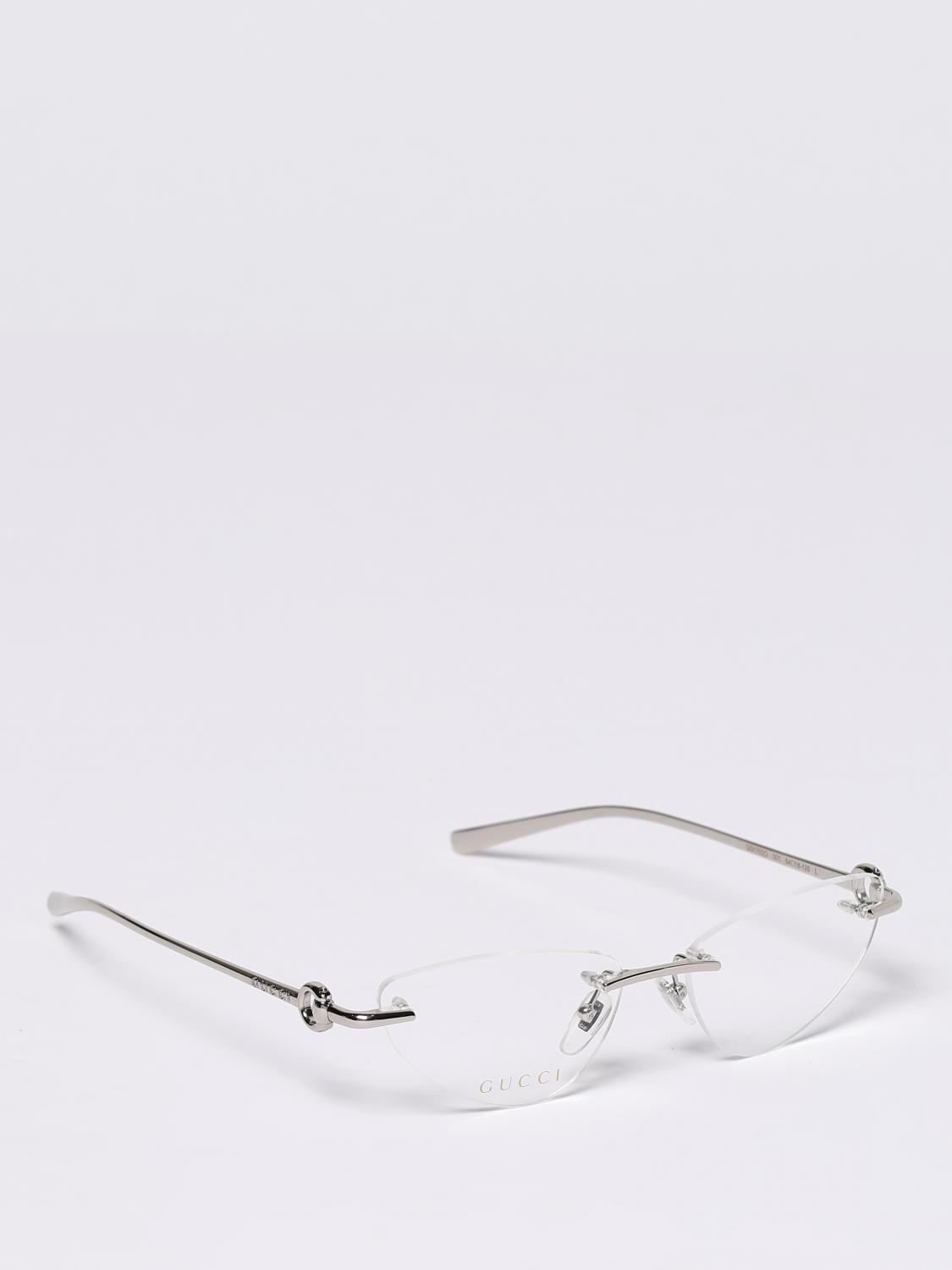 Gucci Optical Frames Woman Silver GUCCI