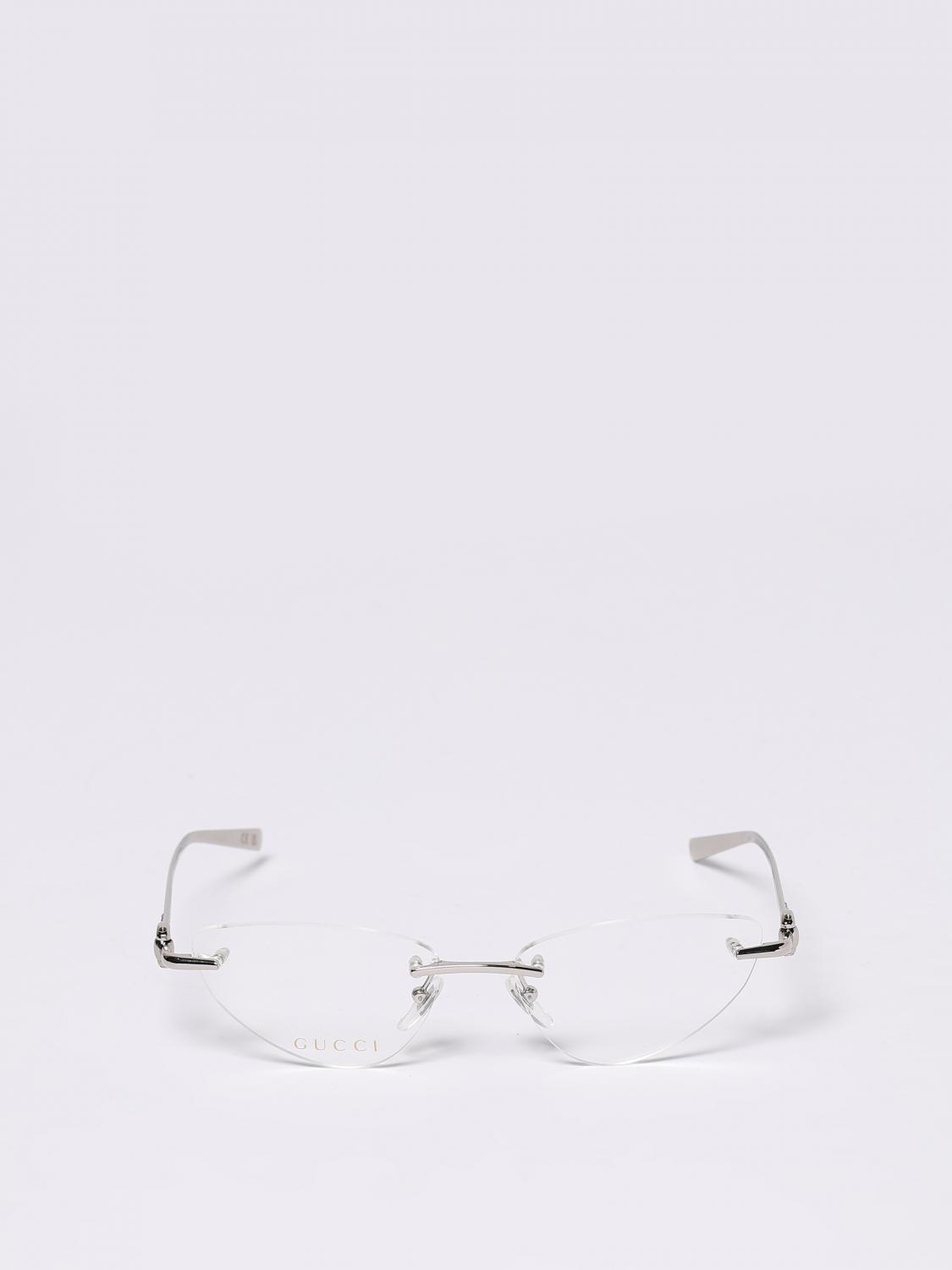 Gucci Optical Frames Woman Silver GUCCI