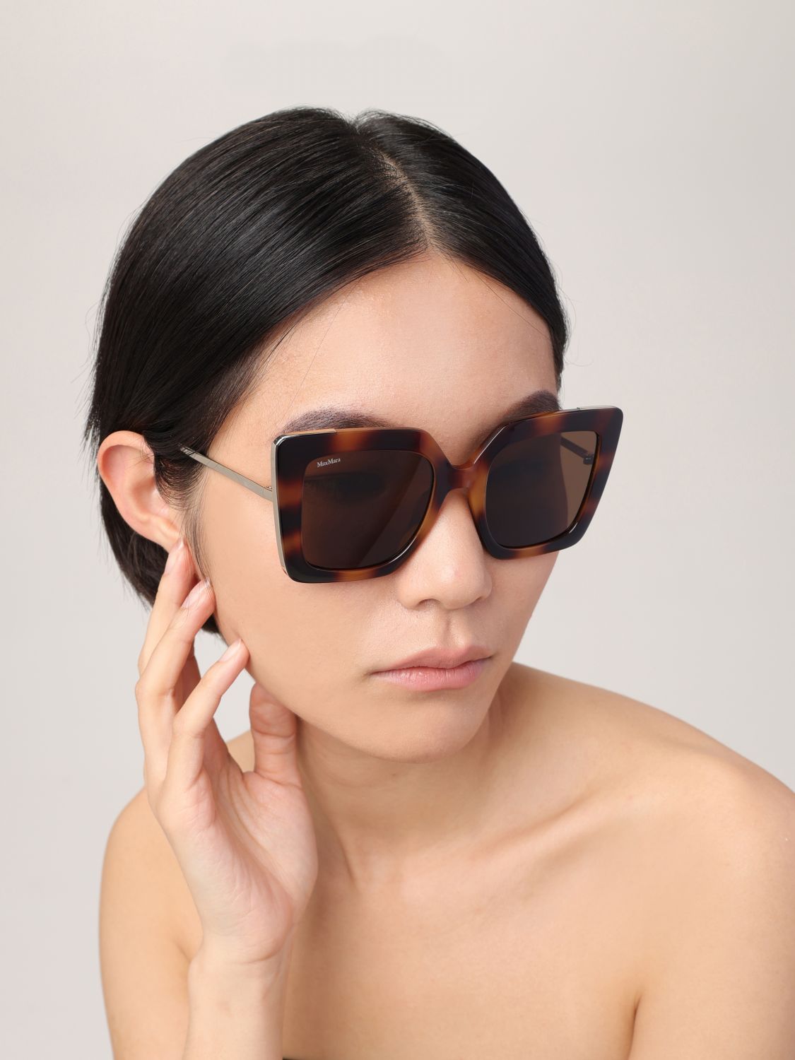 Max Mara Sunglasses Woman Brown MAX MARA