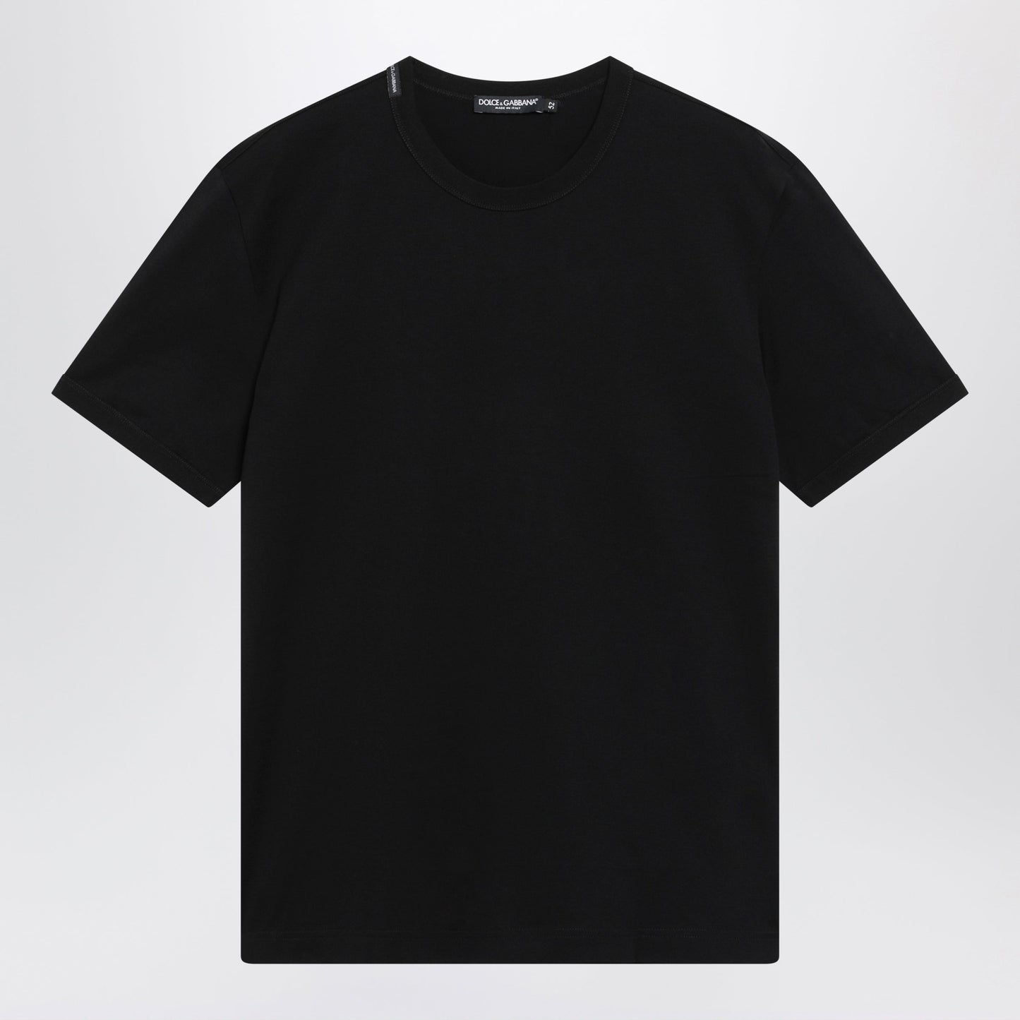 Dolce&Gabbana Black Cotton Jersey T-Shirt Men DOLCE & GABBANA