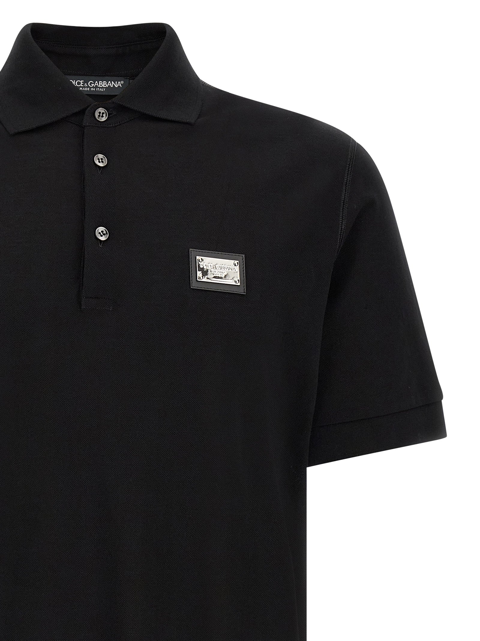 Dolce & Gabbana Men Logo Plate Polo Shirt DOLCE & GABBANA