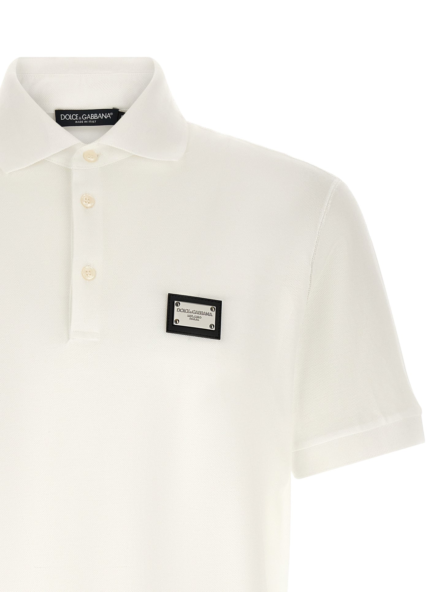 Dolce & Gabbana Men Logo Plate Polo Shirt DOLCE & GABBANA