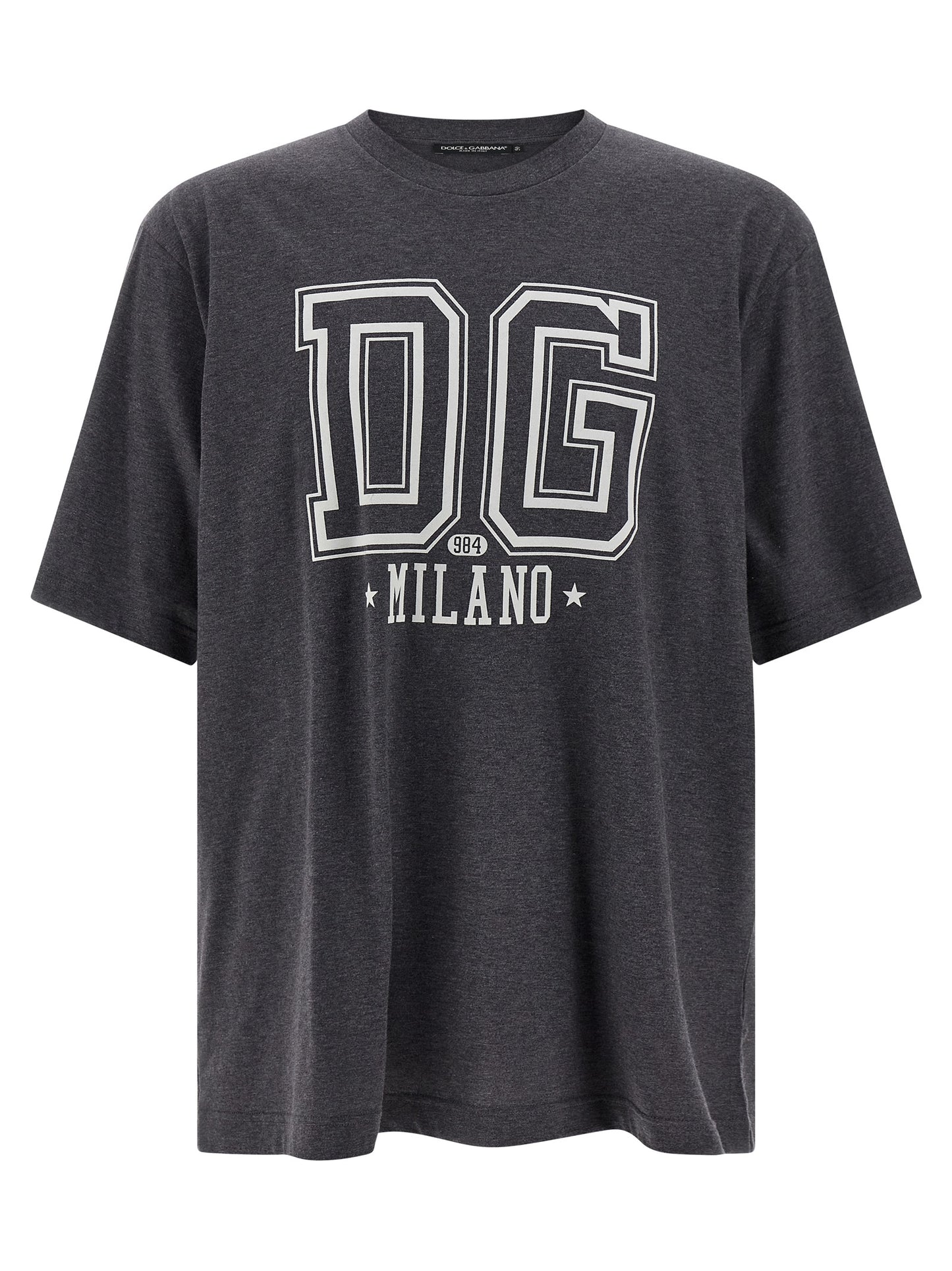 Dolce & Gabbana Men Flocked Print T-Shirt DOLCE & GABBANA