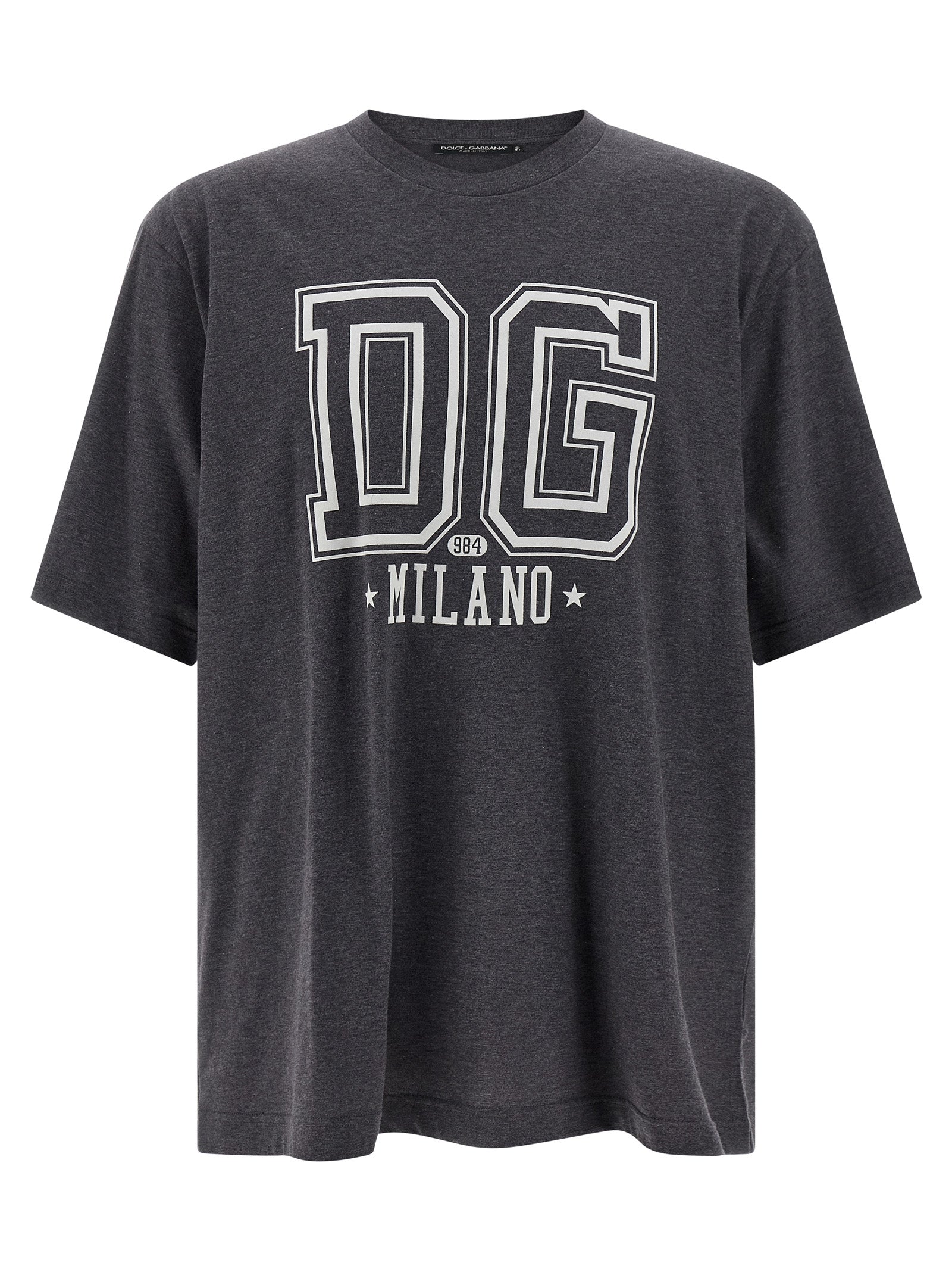 Dolce & Gabbana Men Flocked Print T-Shirt DOLCE & GABBANA