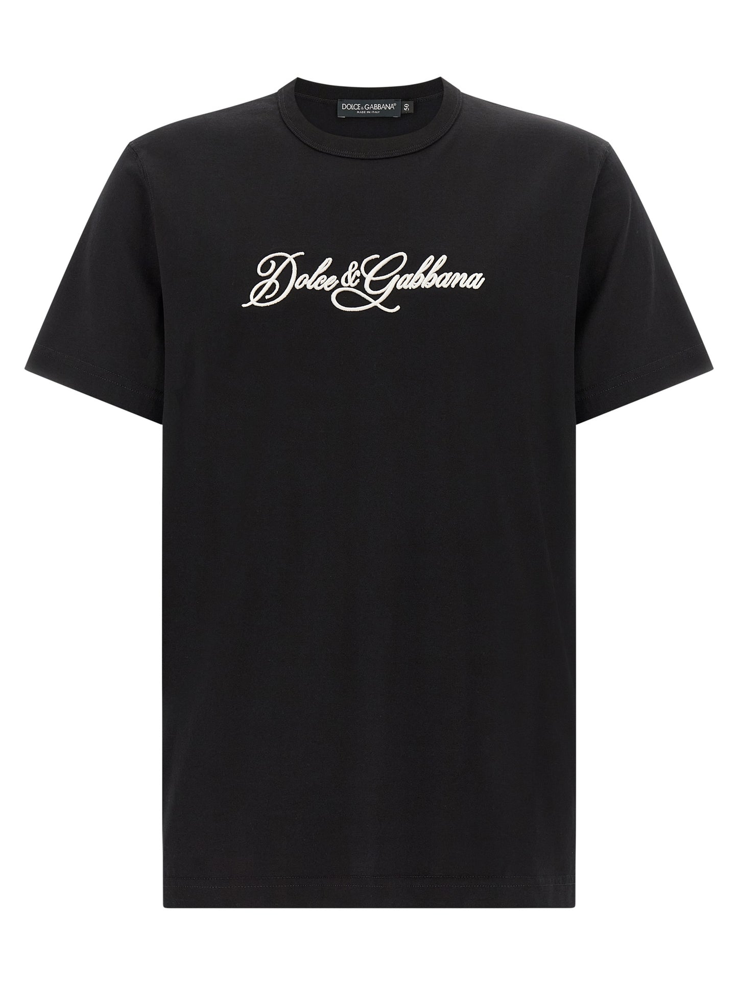Dolce & Gabbana Men Logo Embroidery T-Shirt DOLCE & GABBANA