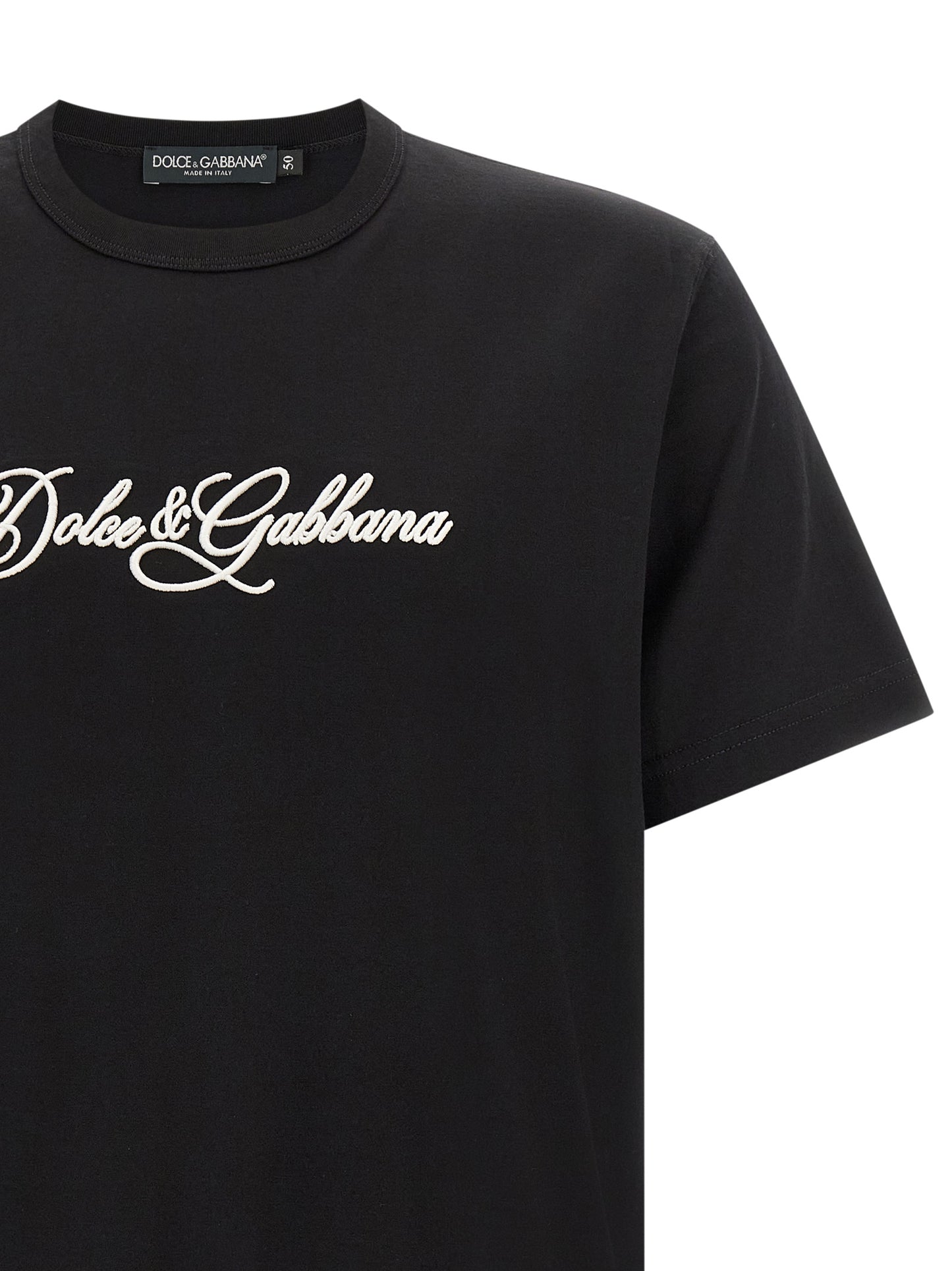 Dolce & Gabbana Men Logo Embroidery T-Shirt DOLCE & GABBANA