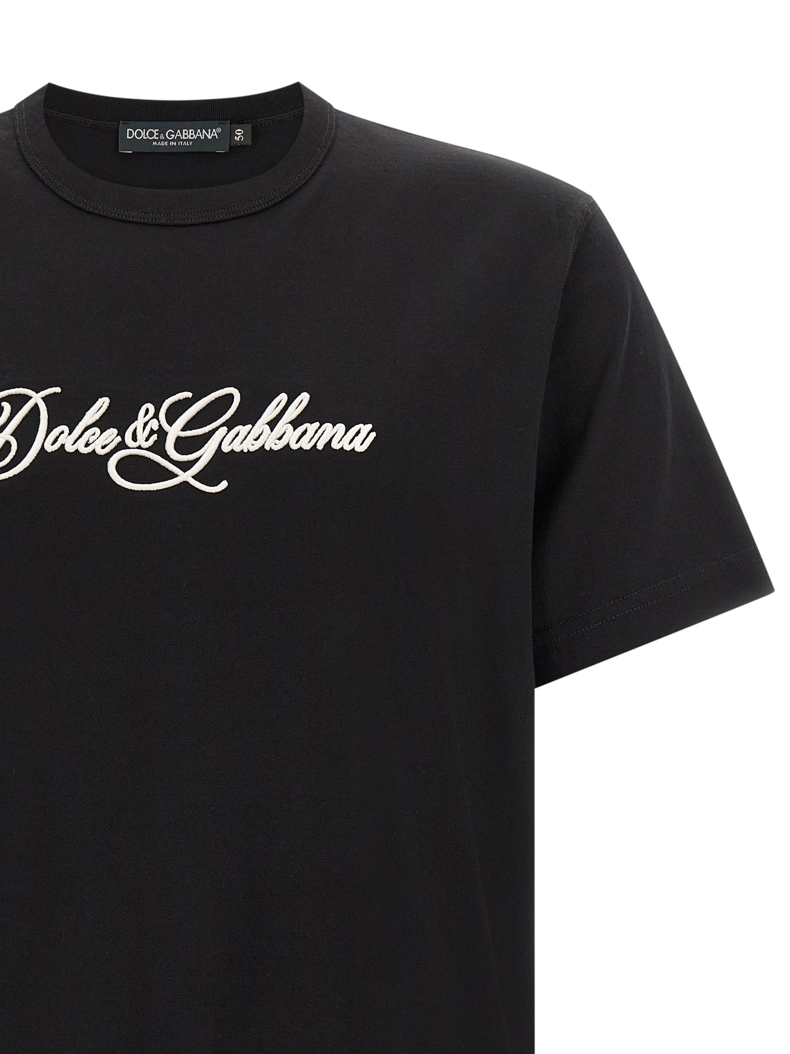 Dolce & Gabbana Men Logo Embroidery T-Shirt DOLCE & GABBANA