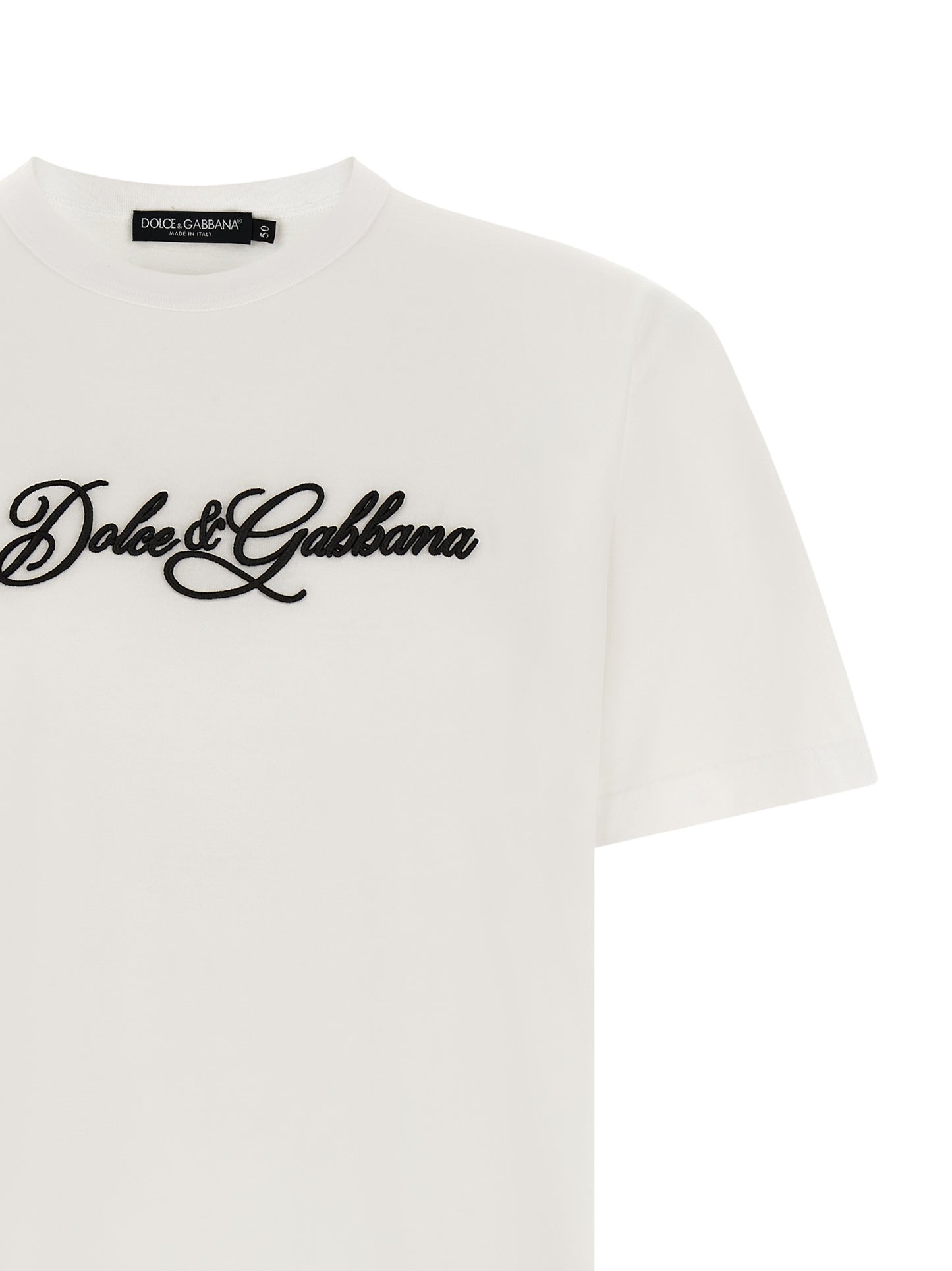 Dolce & Gabbana Men Logo Embroidery T-Shirt DOLCE & GABBANA