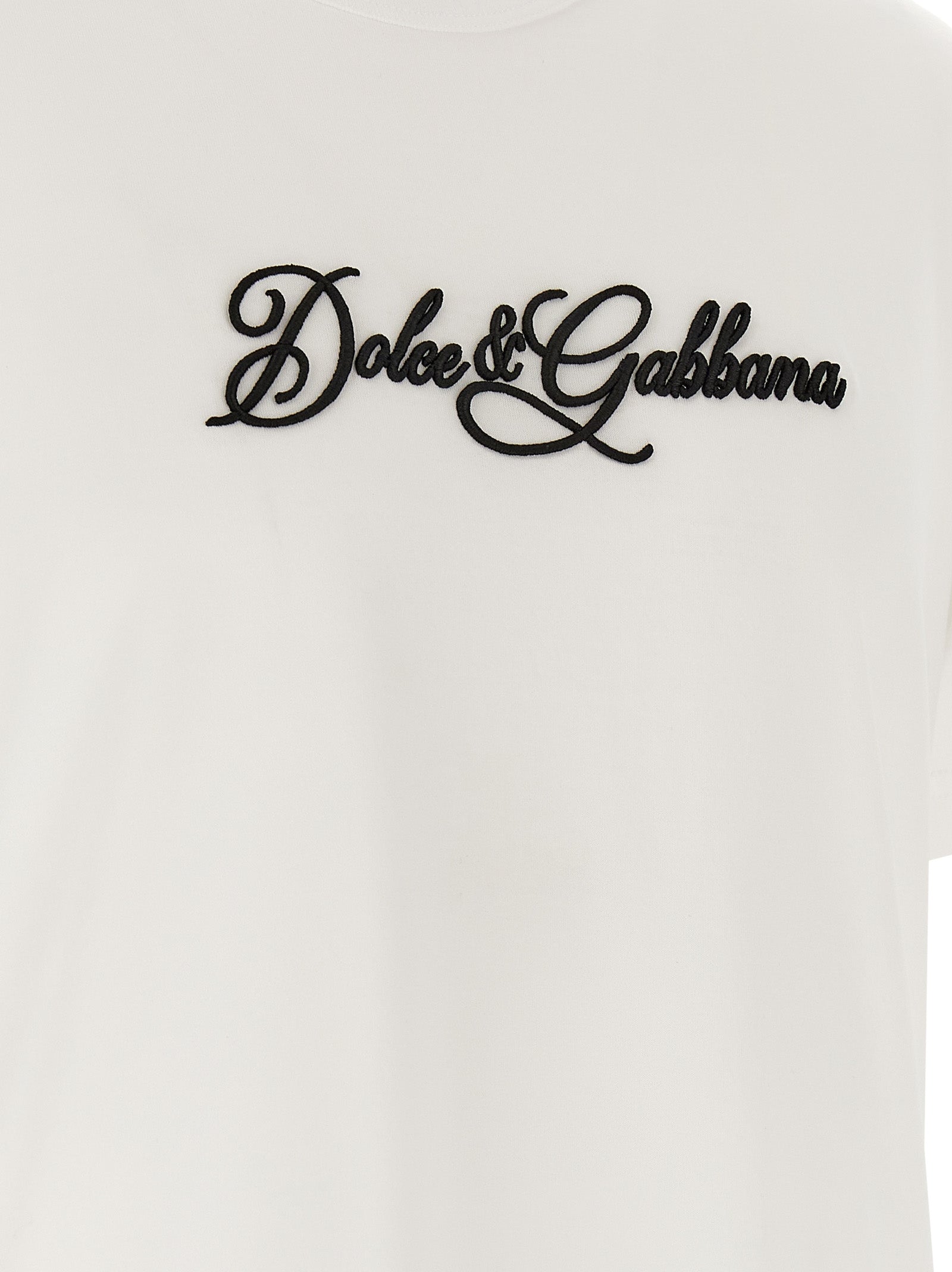 Dolce & Gabbana Men Logo Embroidery T-Shirt DOLCE & GABBANA