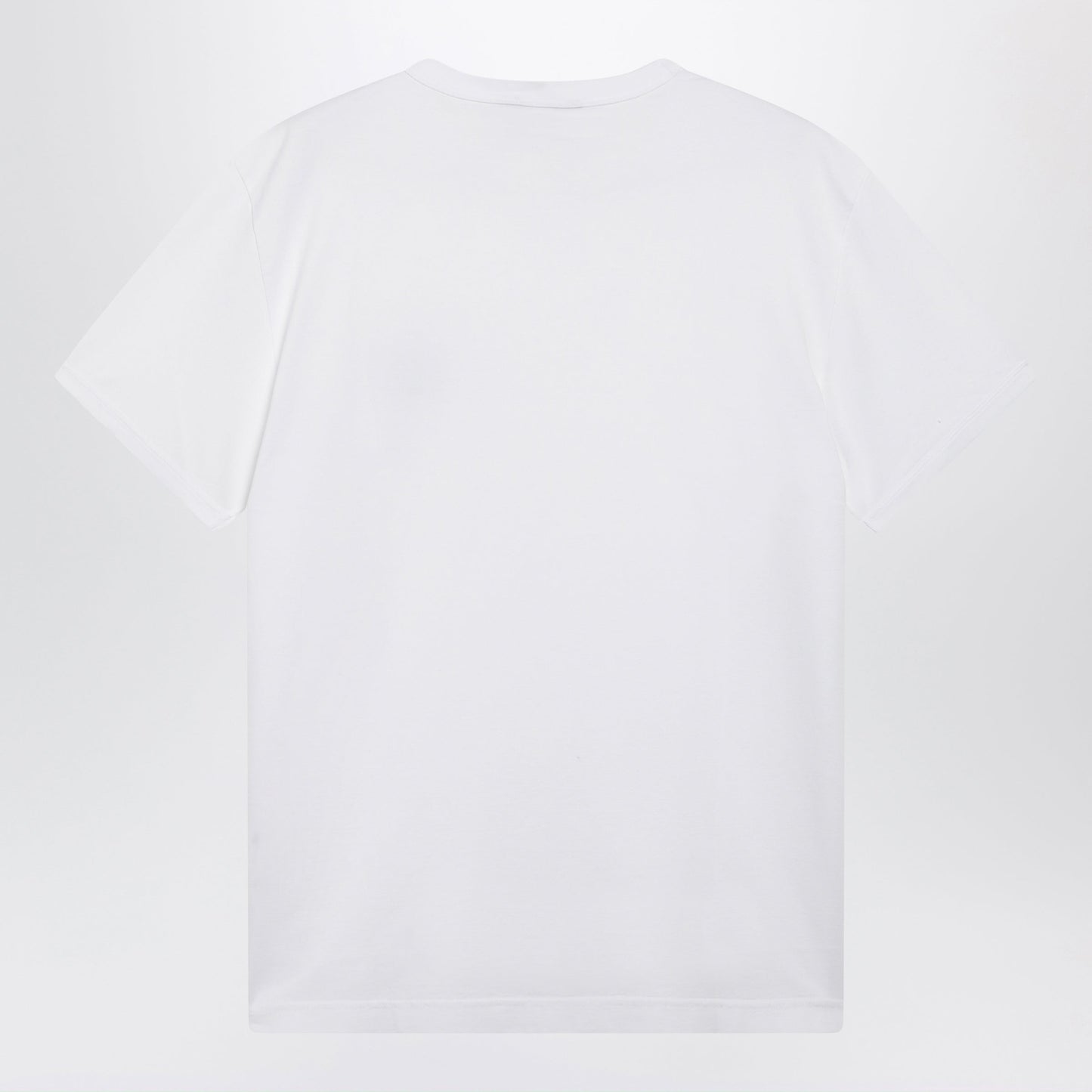 Dolce&Gabbana Cotton T-Shirt With Logo Plaque In Optic White Men DOLCE & GABBANA