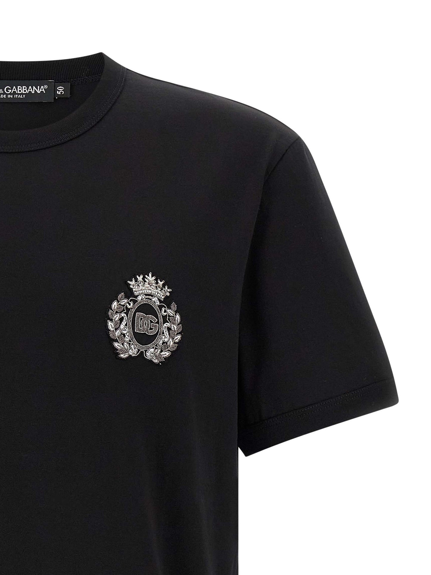Dolce & Gabbana Men Heraldic Patch T-Shirt DOLCE & GABBANA