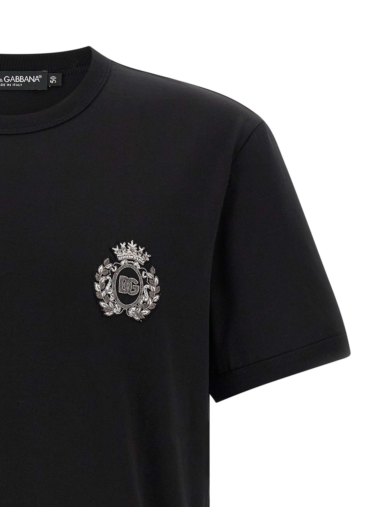 Dolce & Gabbana Men Heraldic Patch T-Shirt DOLCE & GABBANA