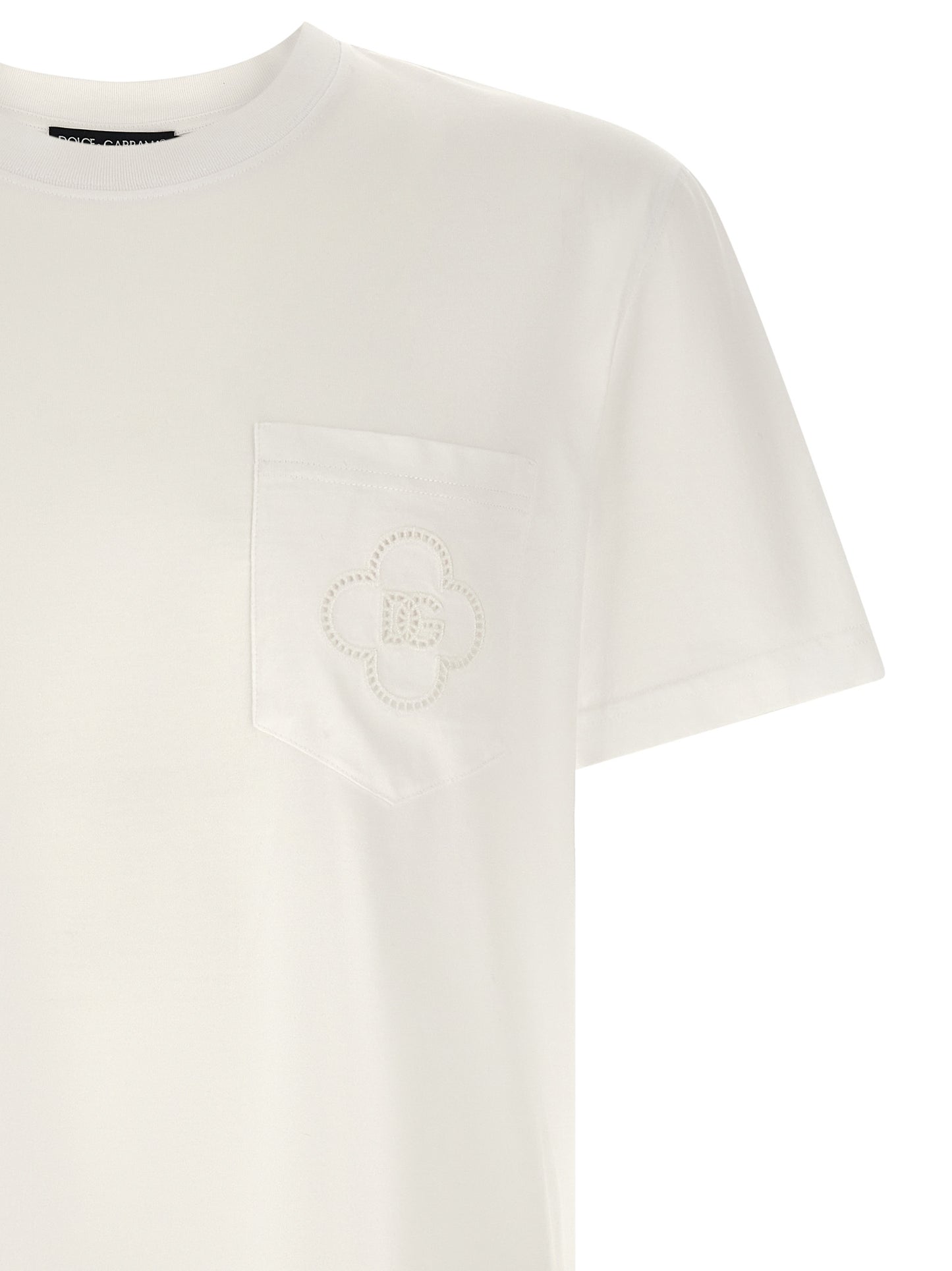 Dolce & Gabbana Men Openwork Logo T-Shirt DOLCE & GABBANA