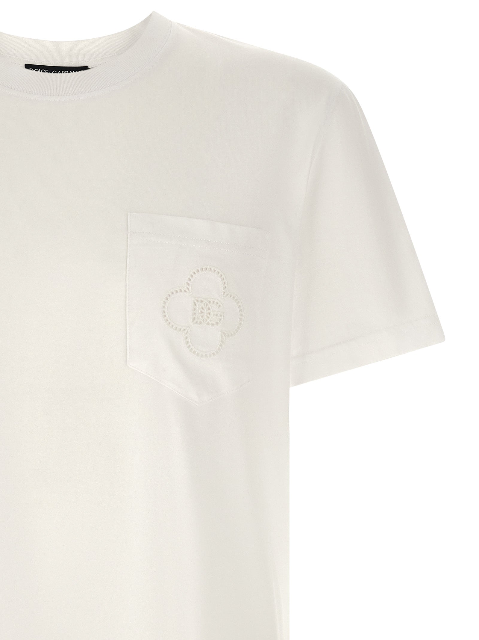 Dolce & Gabbana Men Openwork Logo T-Shirt DOLCE & GABBANA