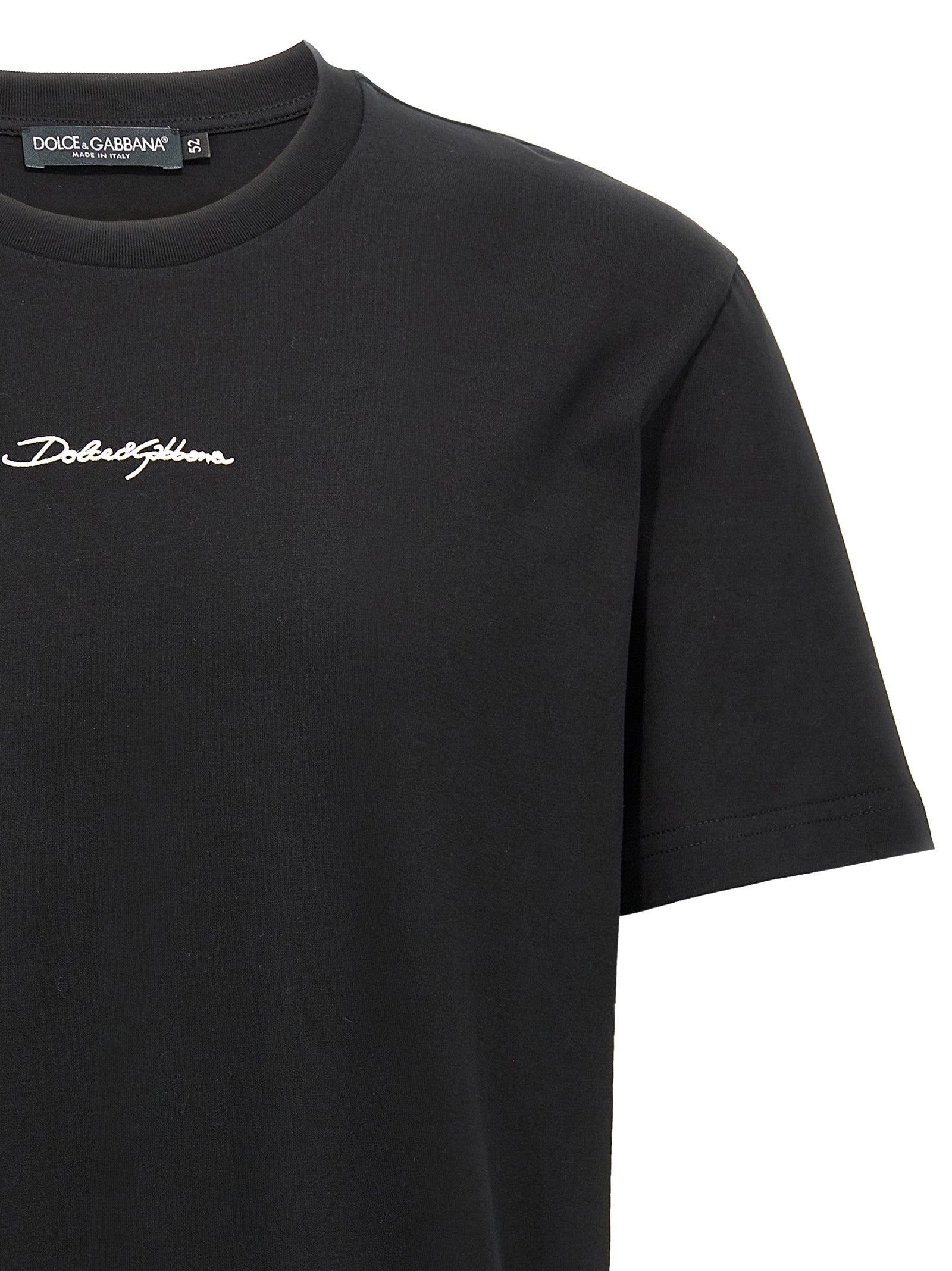 Dolce & Gabbana Men Logo Embroidery T-Shirt DOLCE & GABBANA