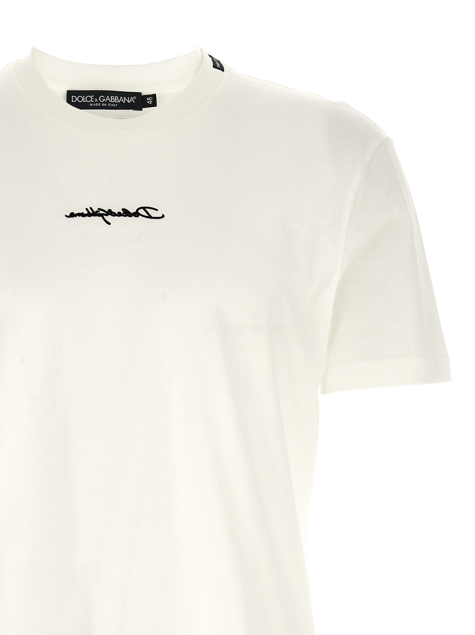 Dolce & Gabbana Men Logo Patch T-Shirt DOLCE & GABBANA