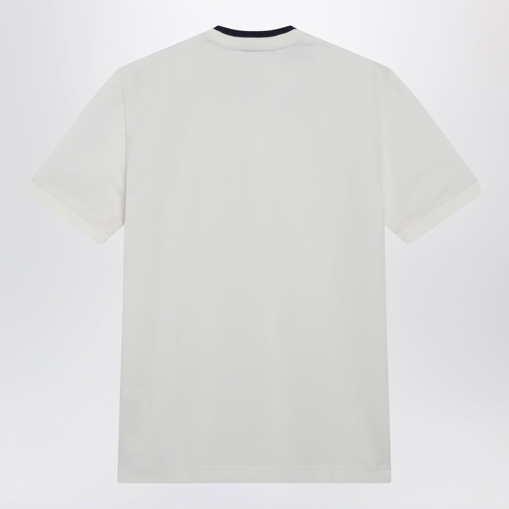 Dolce&Gabbana White Technical Pique Cotton T-Shirt With Embroidery Men DOLCE & GABBANA