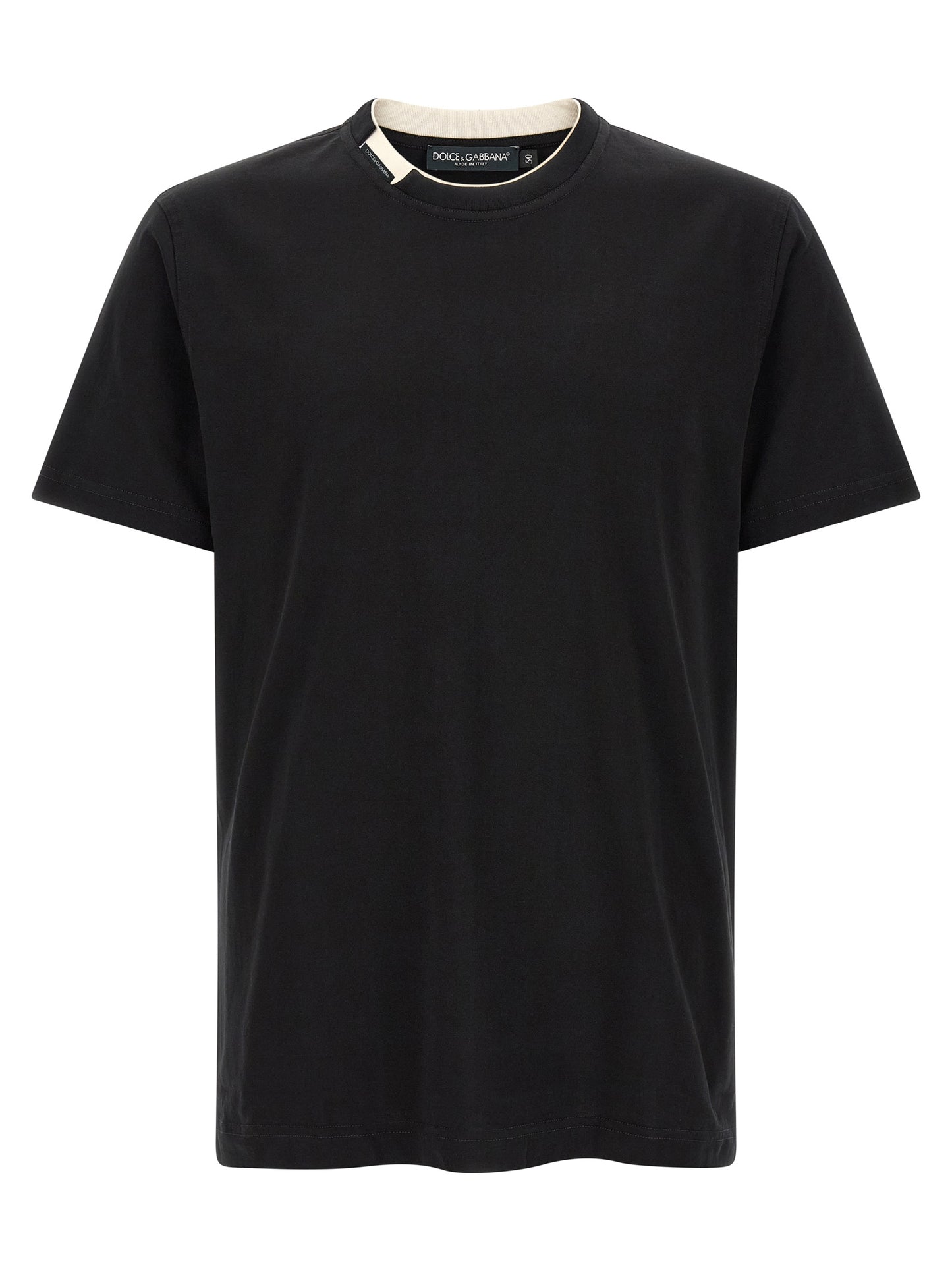 Dolce & Gabbana Men Double-Layer Collar T-Shirt DOLCE & GABBANA