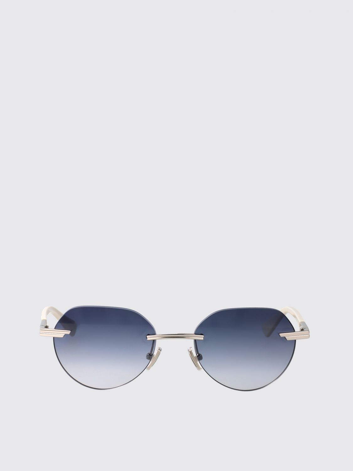 Bottega Veneta Sunglasses Men Silver BOTTEGA VENETA