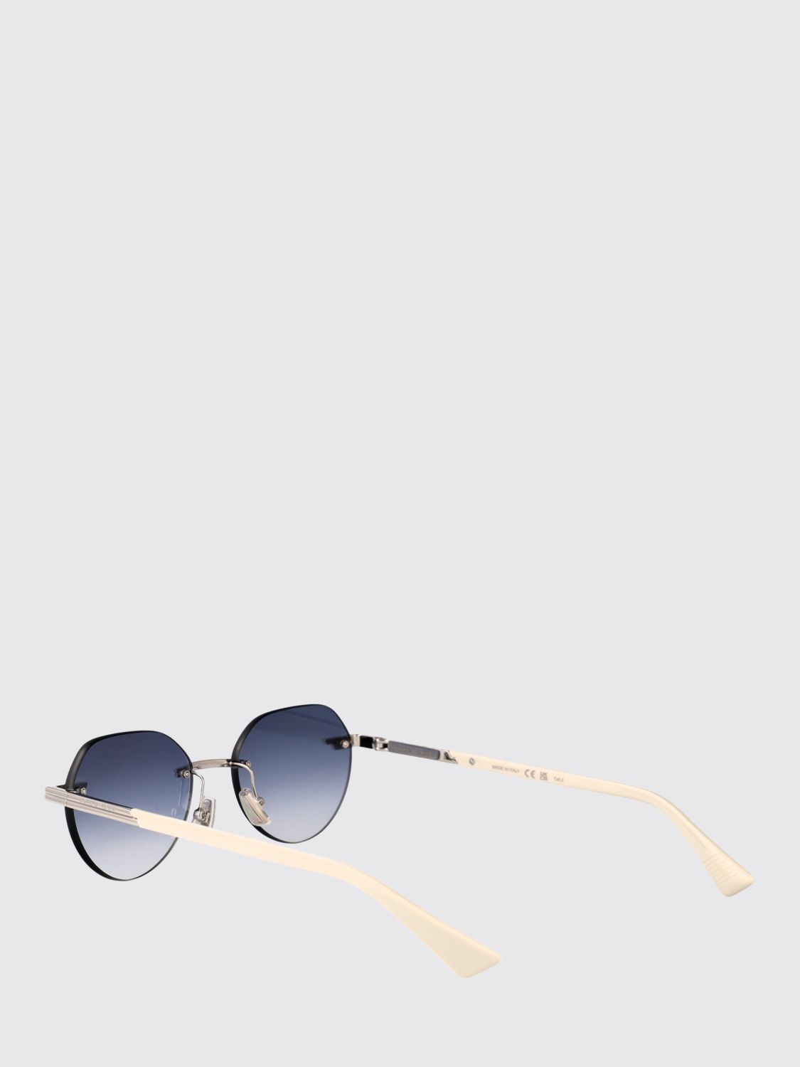Bottega Veneta Sunglasses Men Silver BOTTEGA VENETA