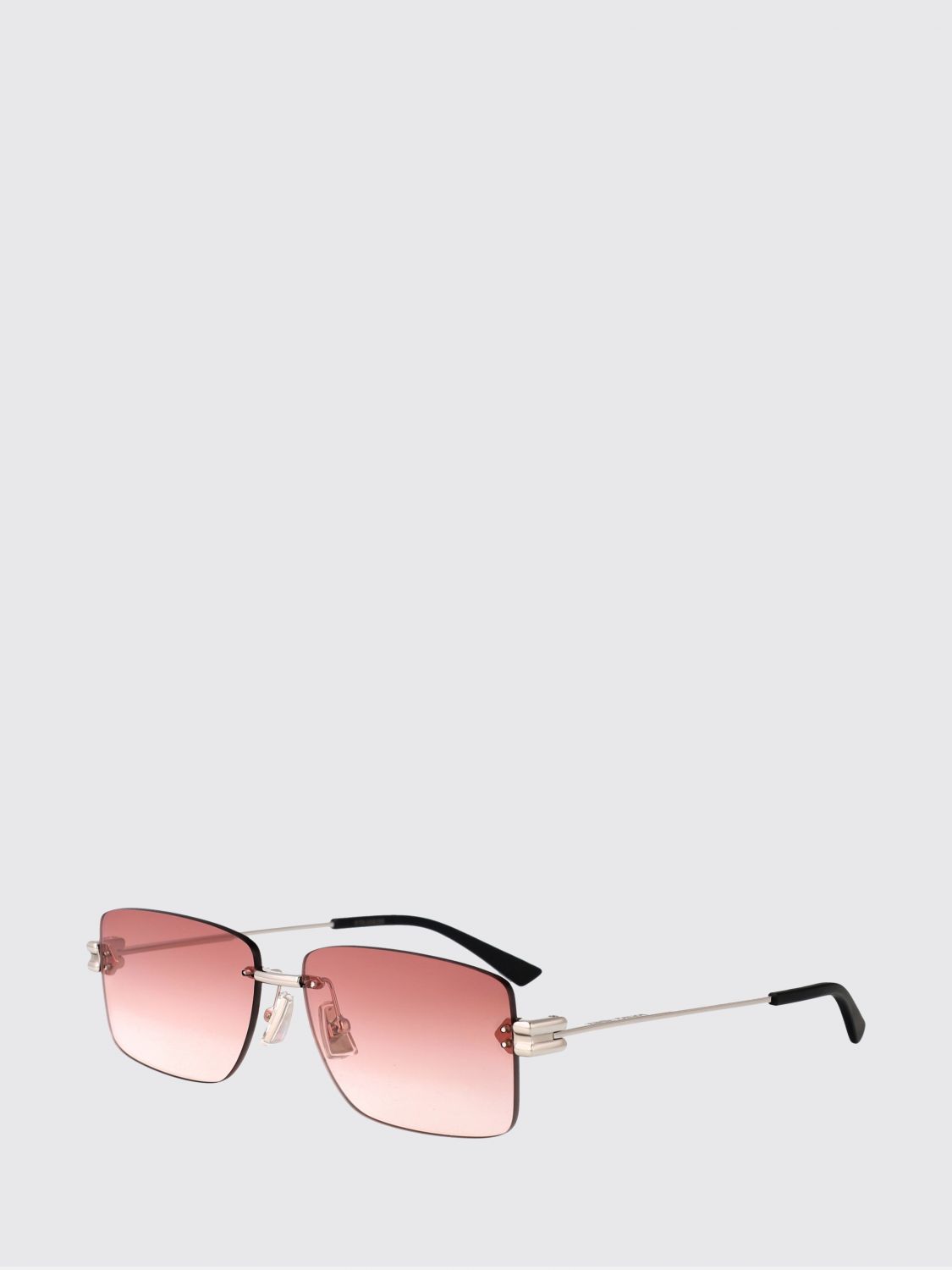 Bottega Veneta Sunglasses Men Silver BOTTEGA VENETA