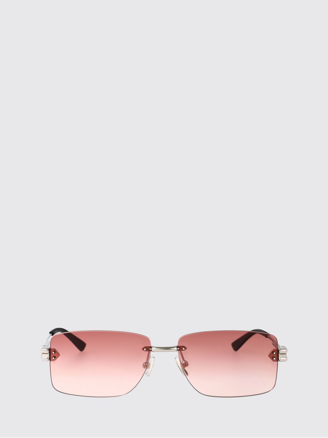 Bottega Veneta Sunglasses Men Silver BOTTEGA VENETA