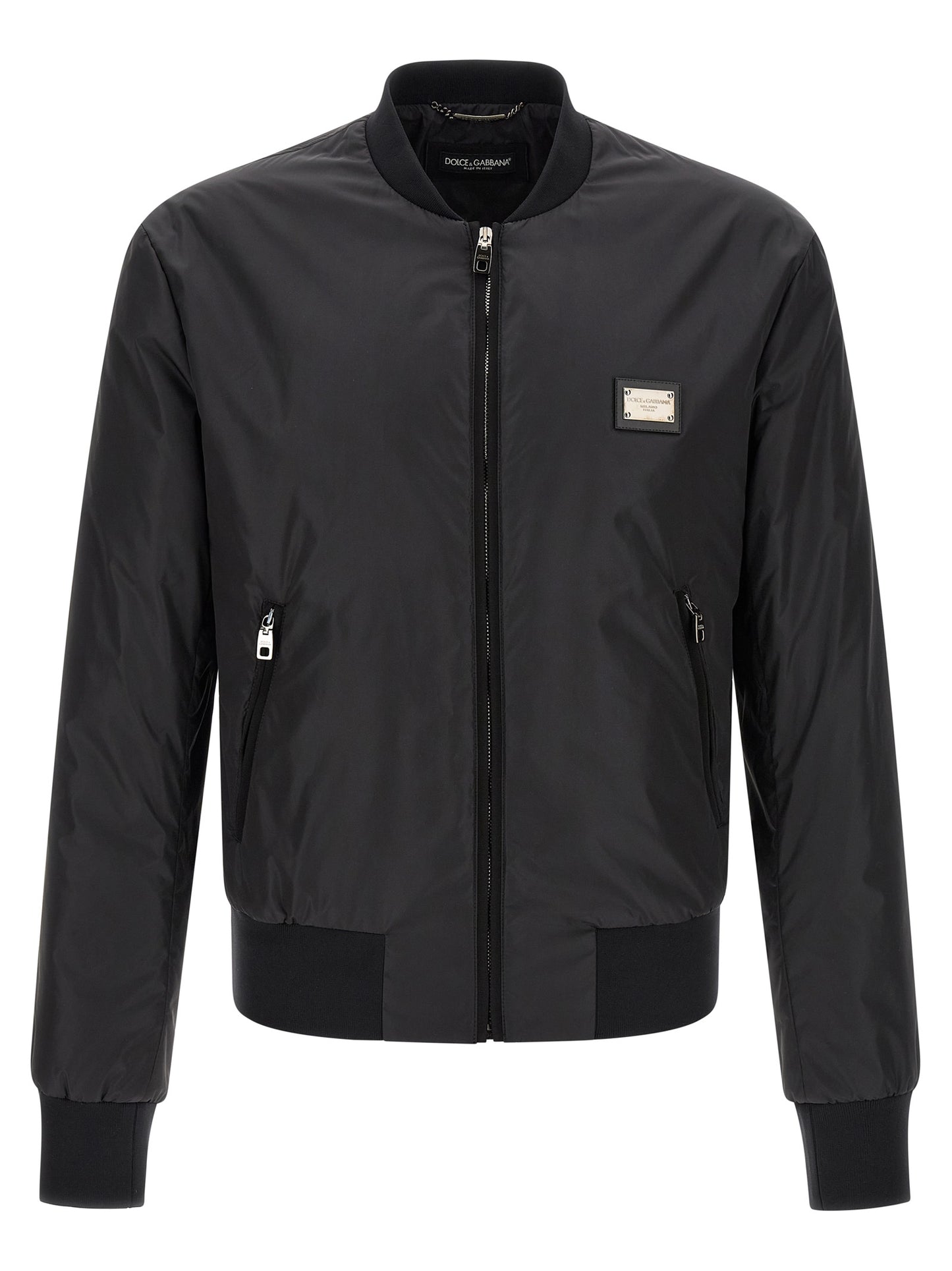 Dolce & Gabbana Men Logo Plaque Bomber Jacket DOLCE & GABBANA