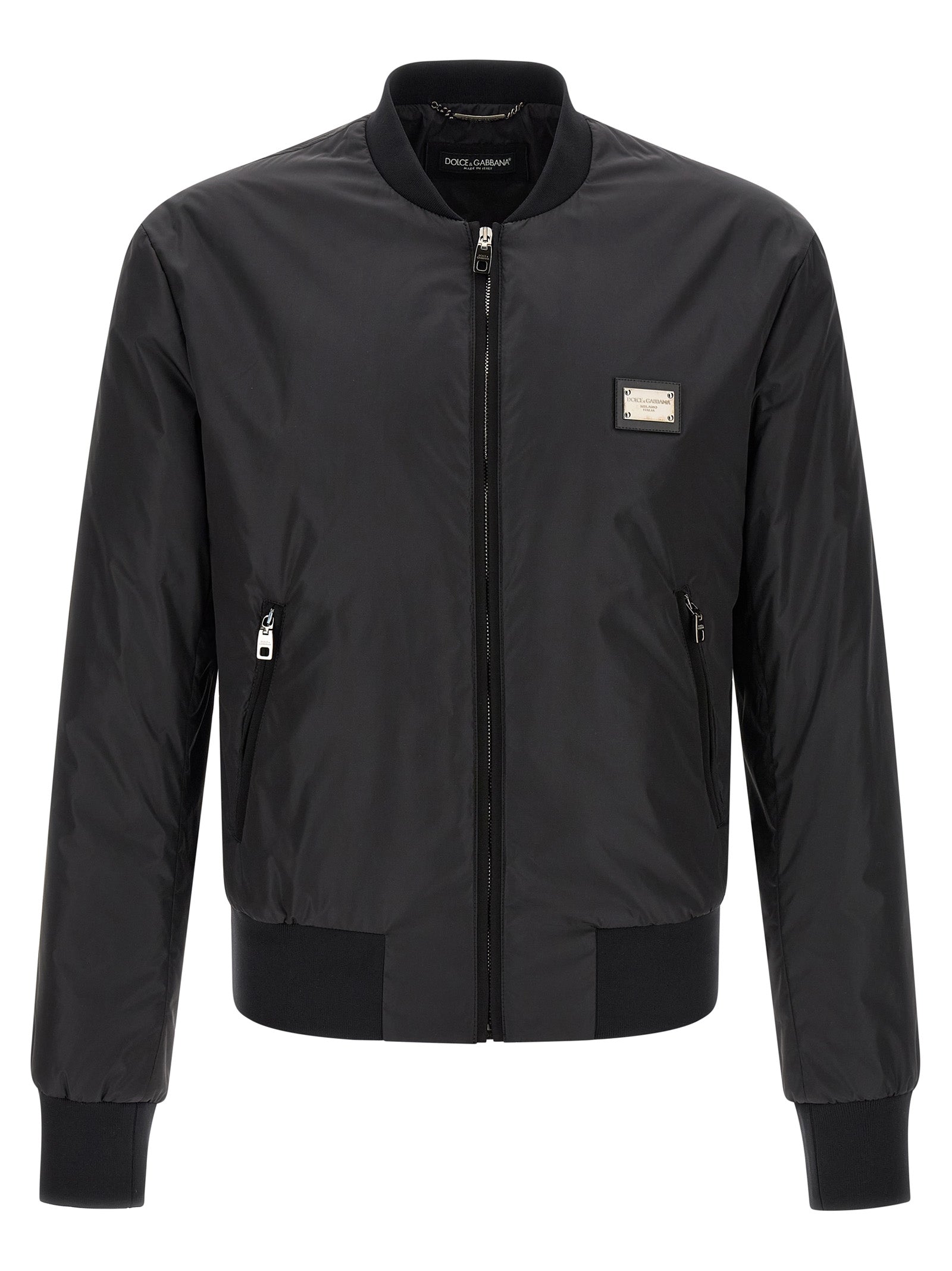 Dolce & Gabbana Men Logo Plaque Bomber Jacket DOLCE & GABBANA