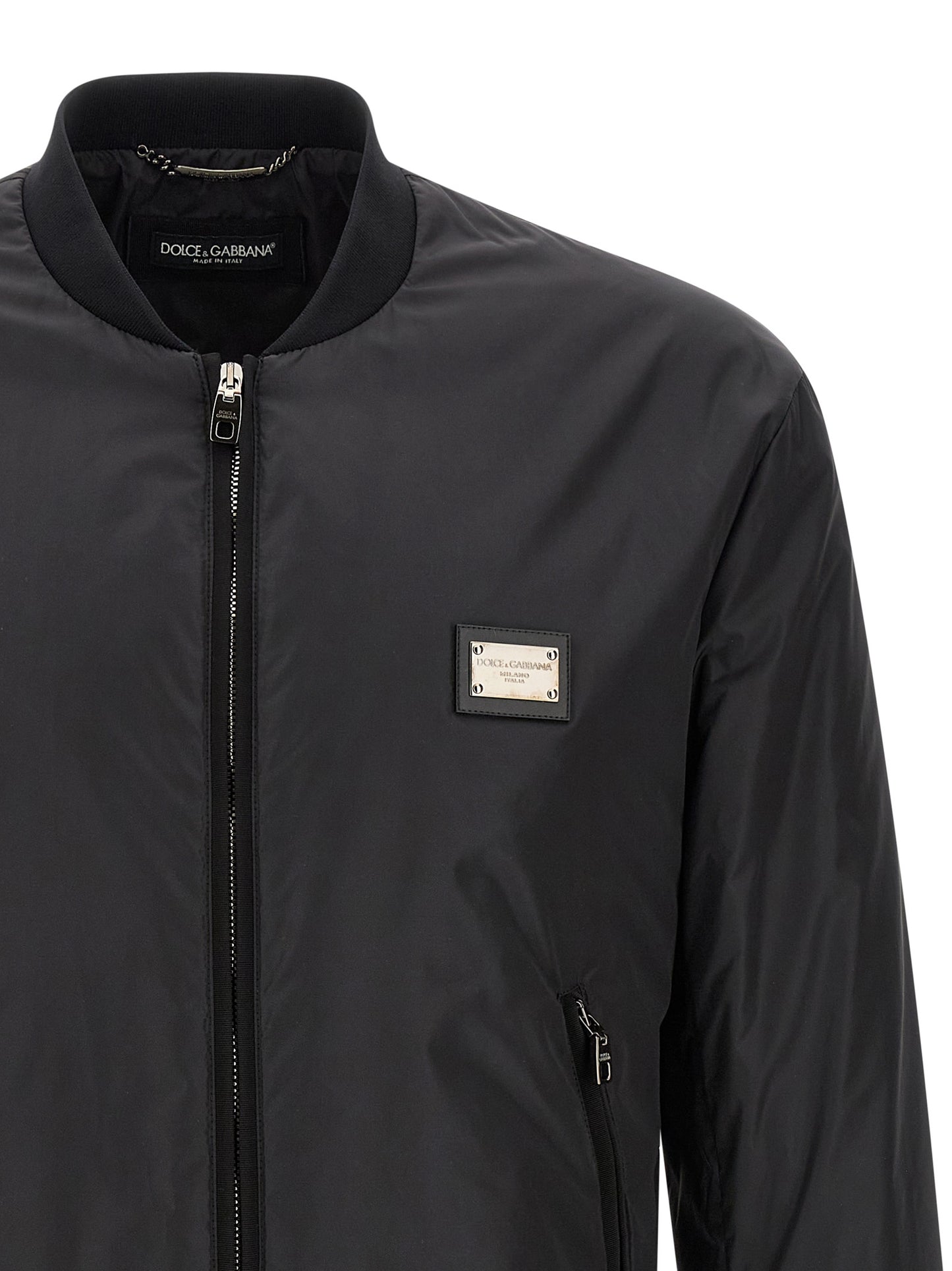 Dolce & Gabbana Men Logo Plaque Bomber Jacket DOLCE & GABBANA