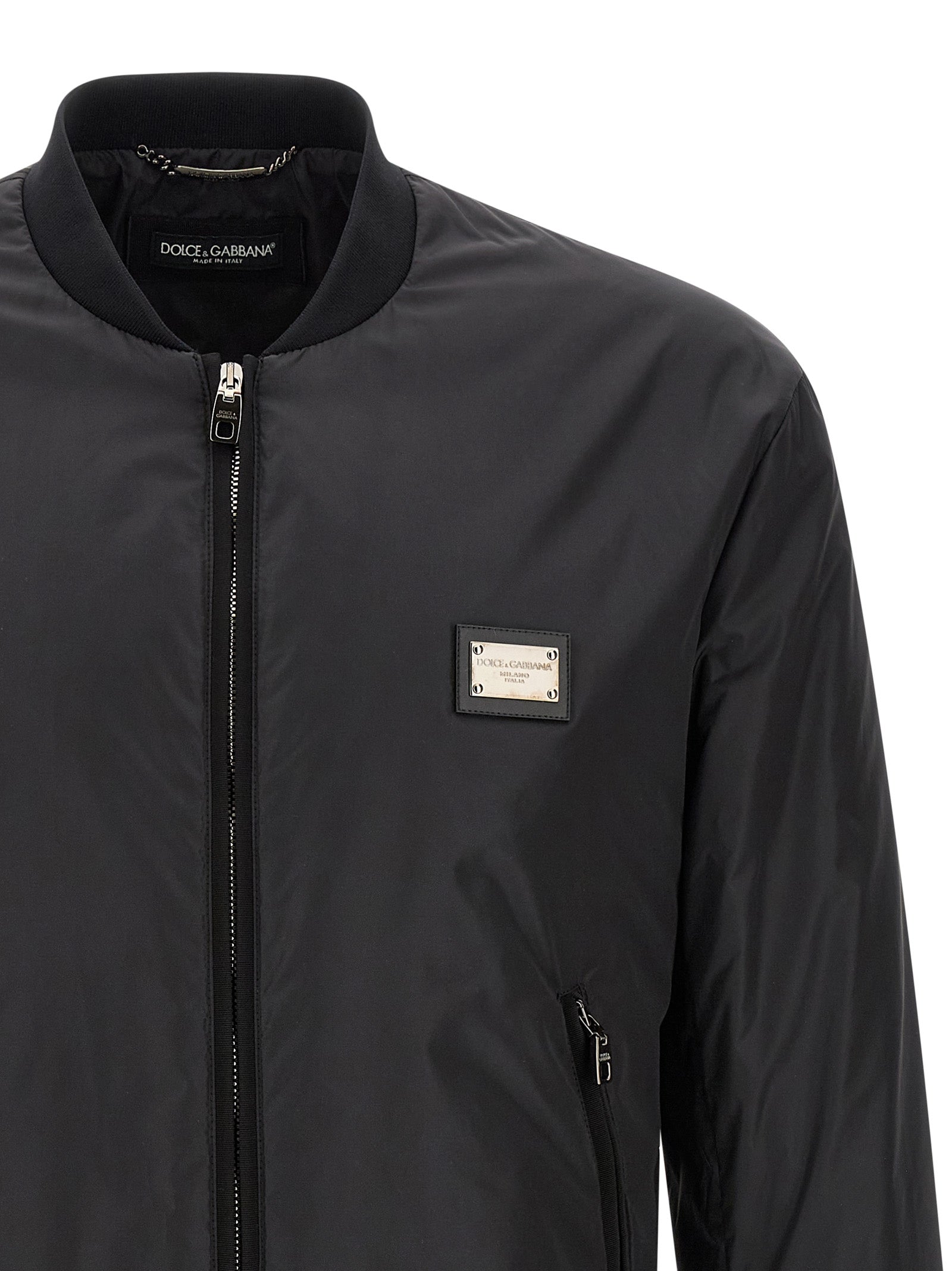 Dolce & Gabbana Men Logo Plaque Bomber Jacket DOLCE & GABBANA